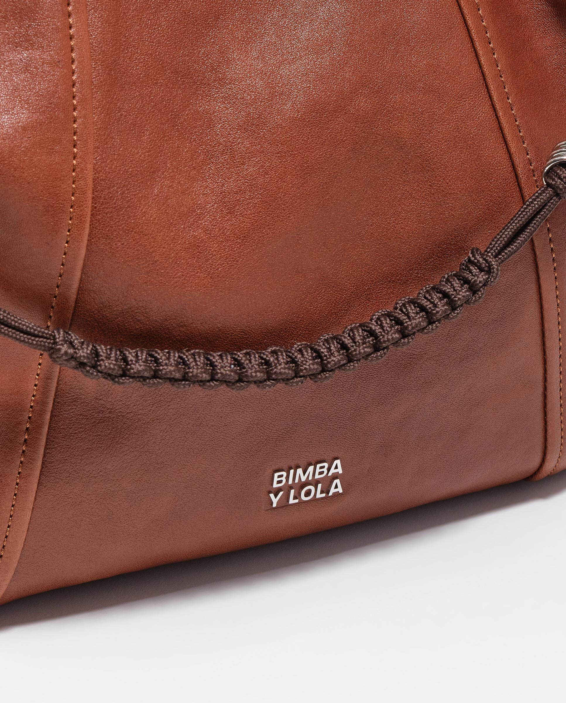 Bolso de mano de mujer paper mediano piel - Bimba y Lola - Tostado Tostado-3