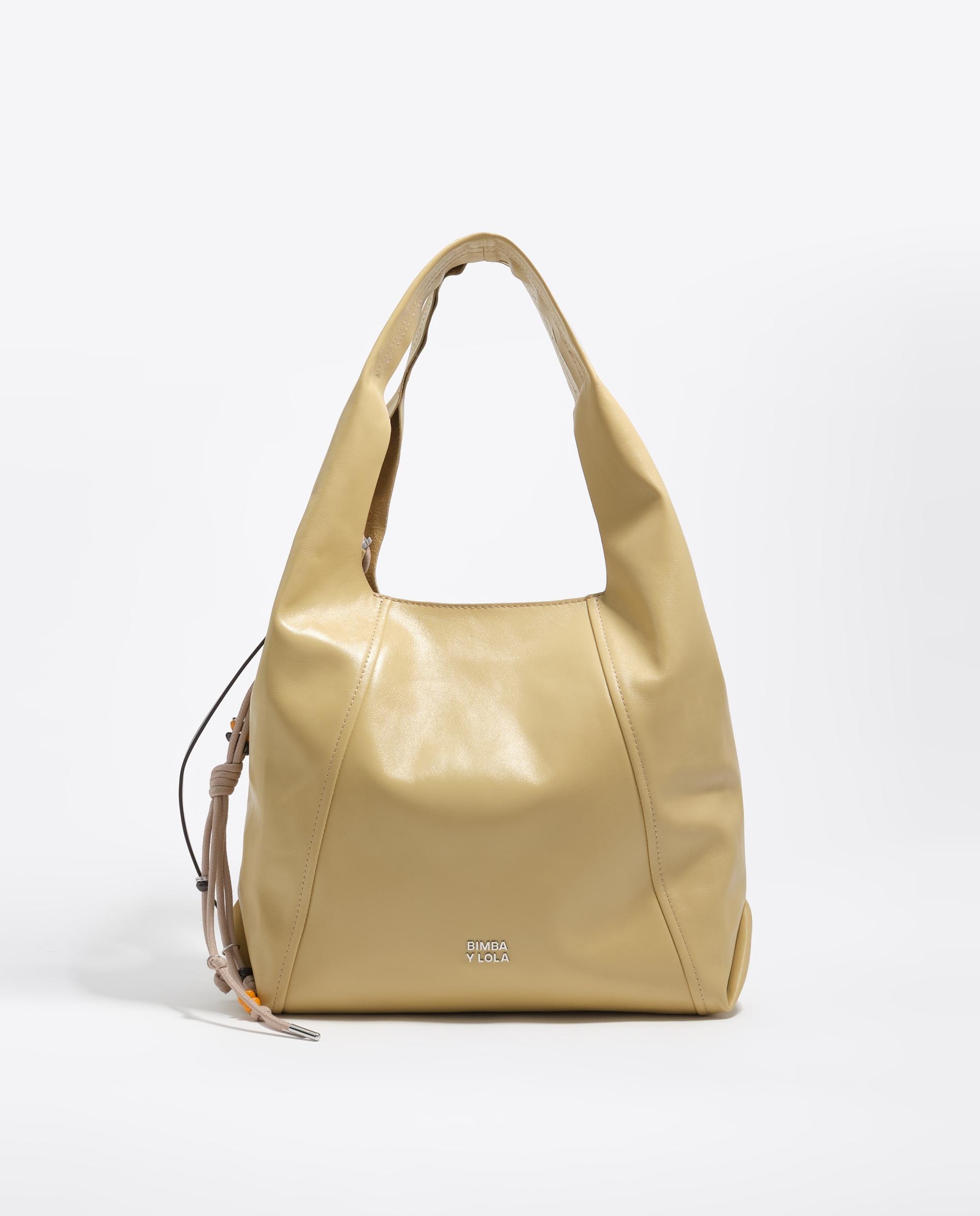 Bolso de hombro de mujer paper mediano piel - Bimba y Lola - Amarillo Amarillo-1
