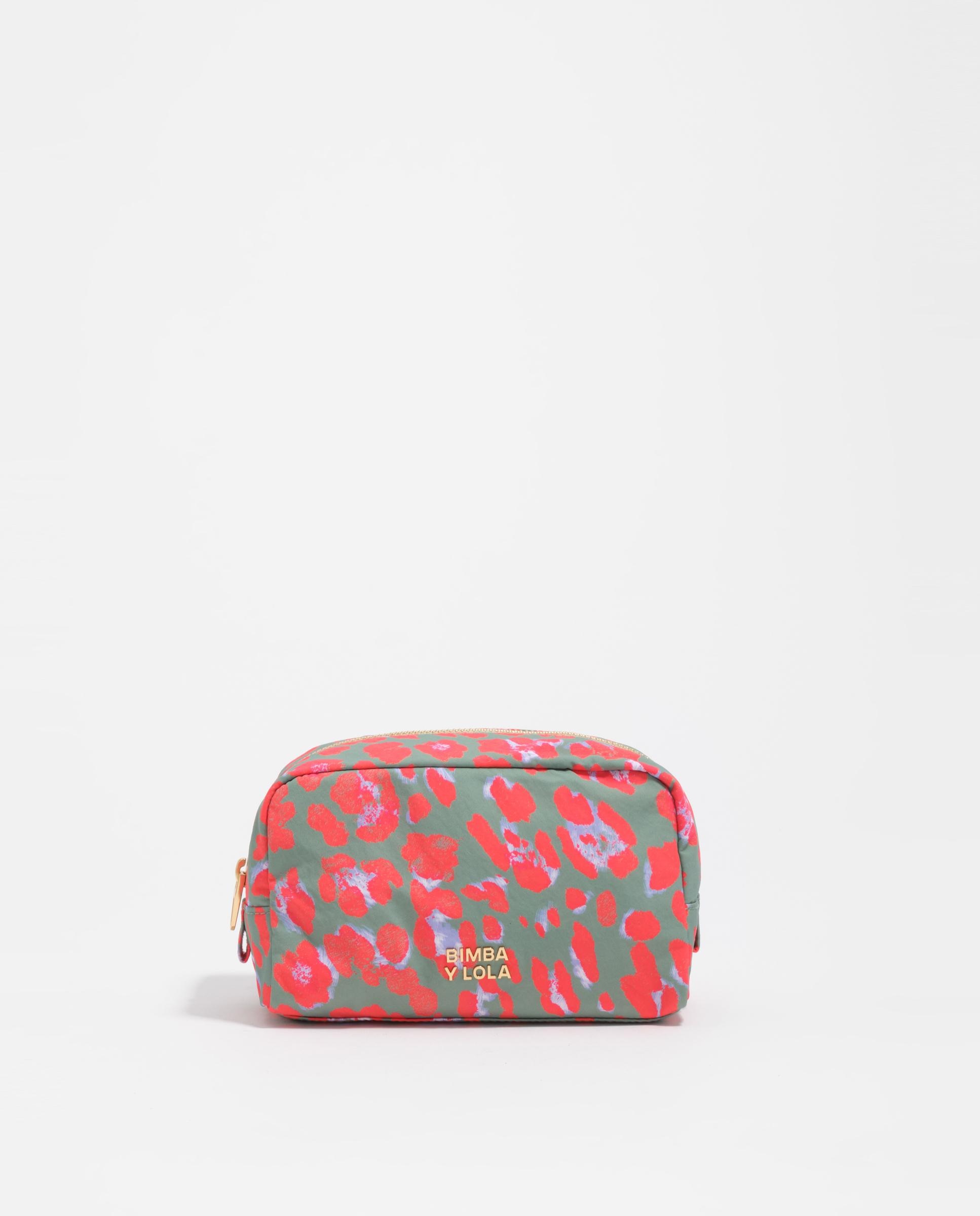 Neceser pequeño con estampado animal print - Bimba y Lola - Rosa Rosa-1