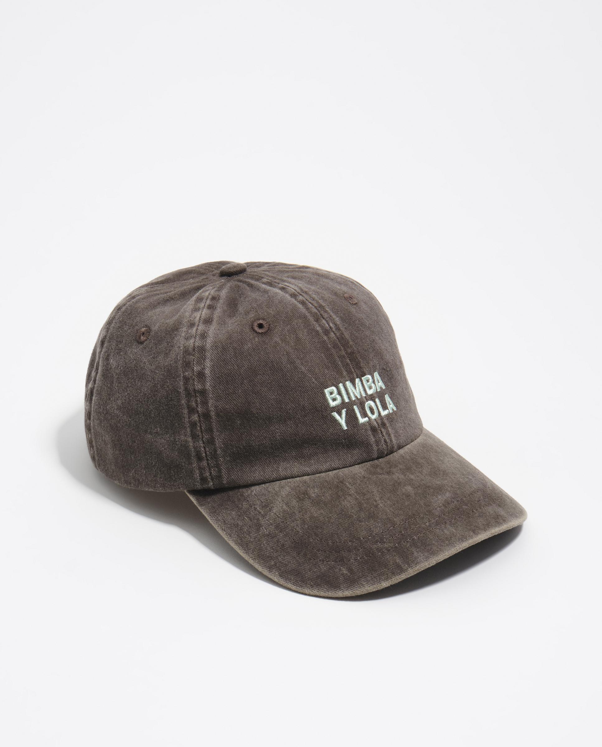 Gorra de mujer algodón lavada - Bimba y Lola - Marrón oscuro Marrón oscuro-1