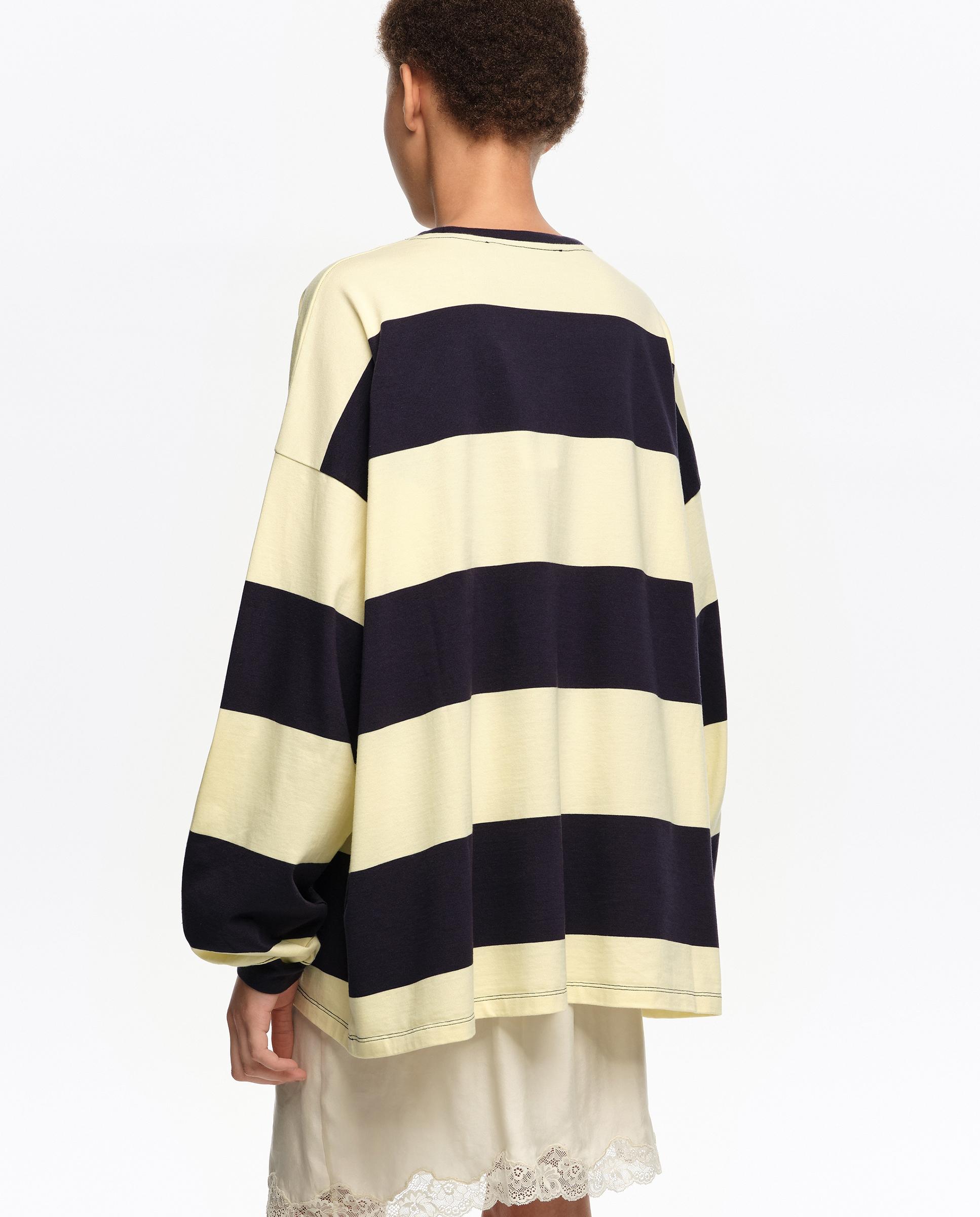 Camiseta de mujer oversize rayas - Bimba y Lola - Azul marino Azul marino-5
