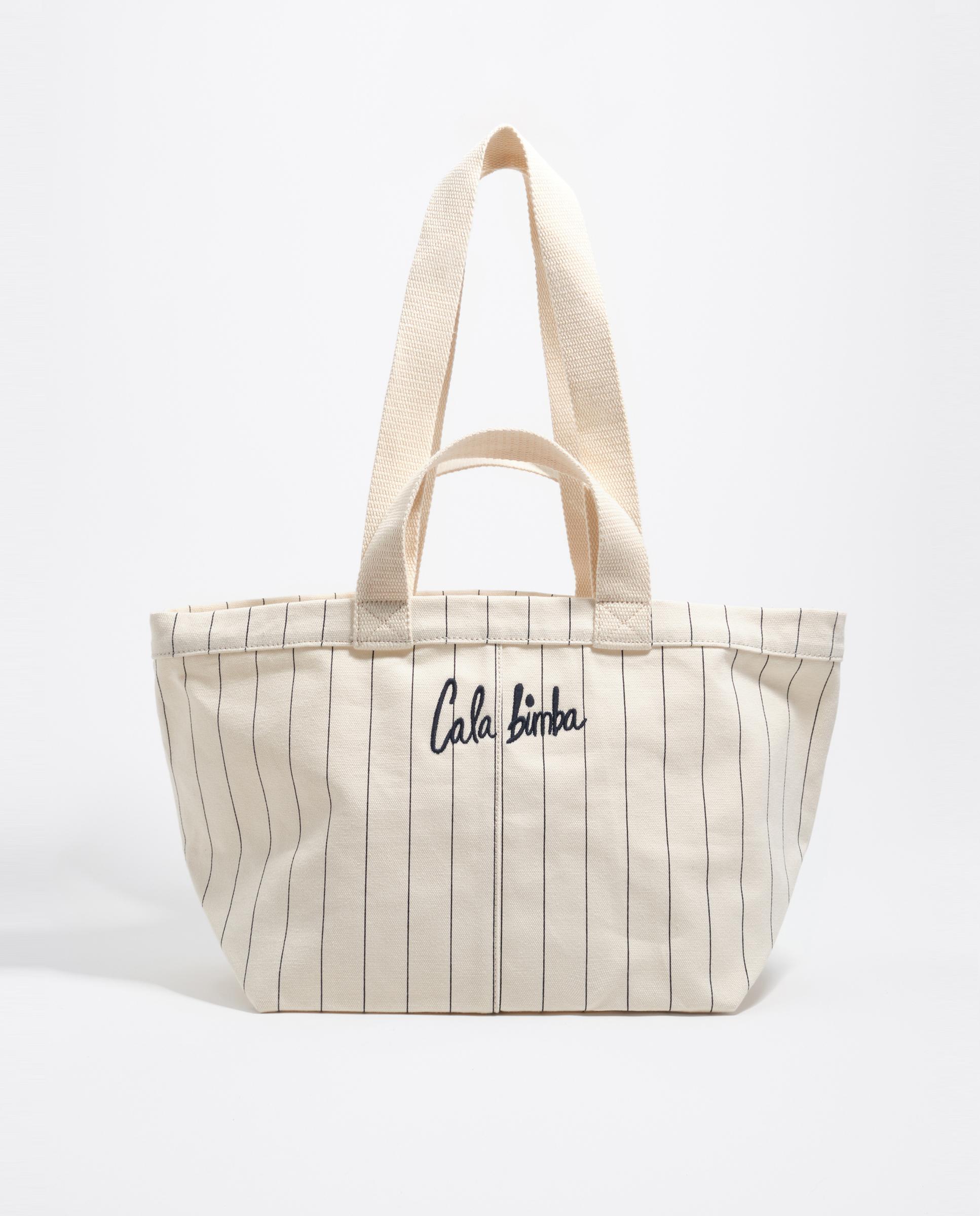 Imagen 0 de Bolso de hombro de mujer grande algodón Blanco roto