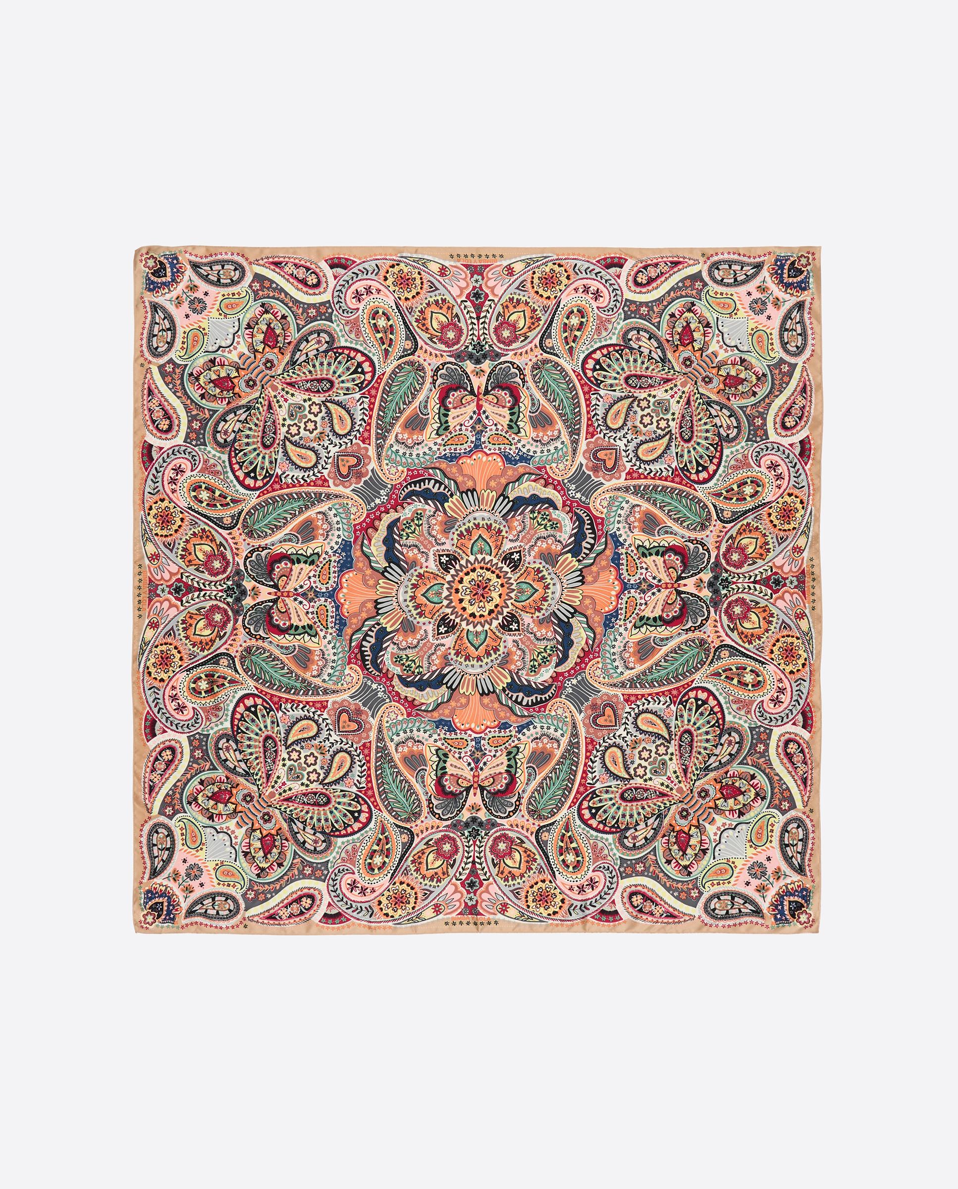 Imagen 0 de Pañuelo cuadrado con estampado paisley Rosa