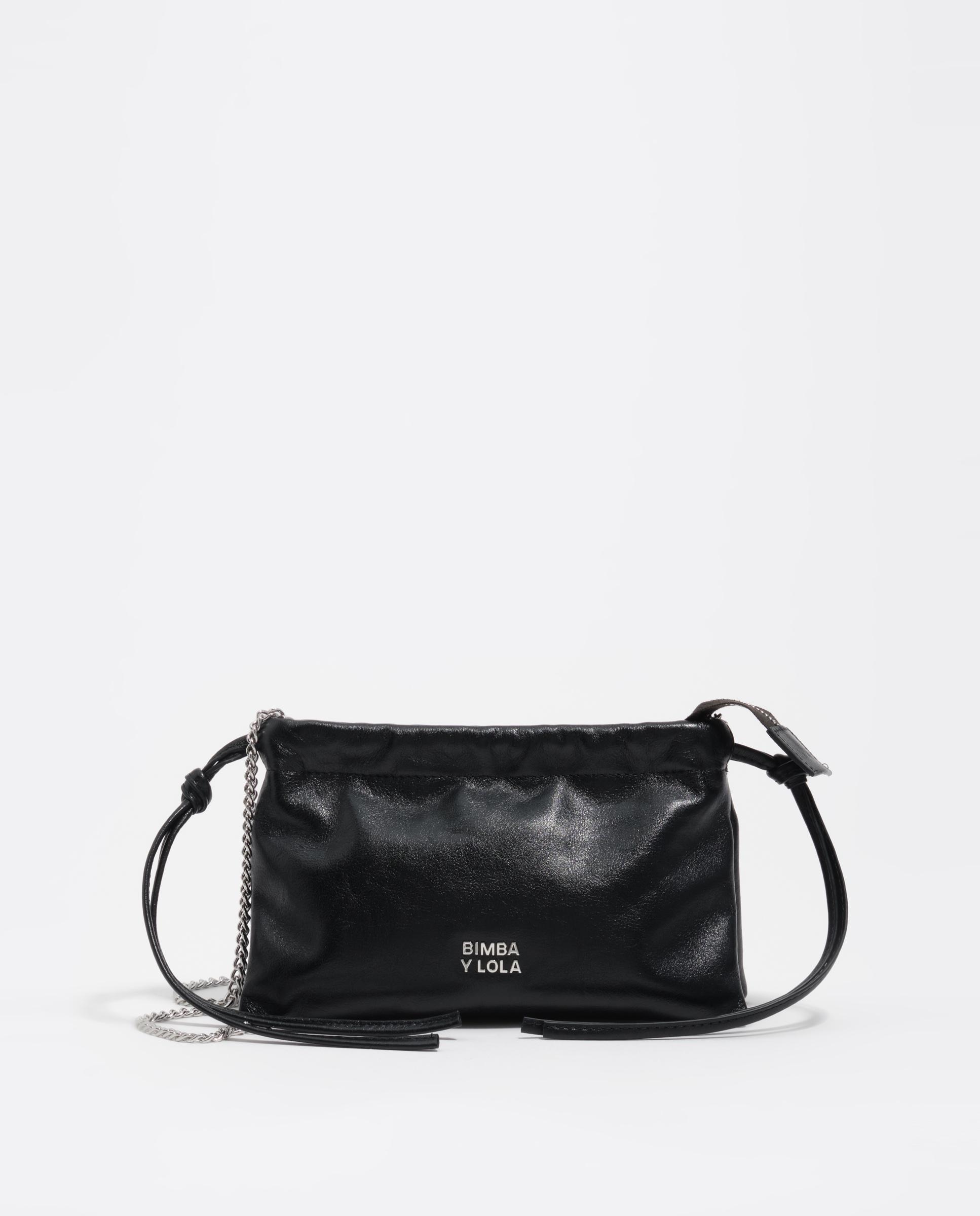 Bolso de mano de mujer sobre mini piel - Bimba y Lola - Negro Negro-1