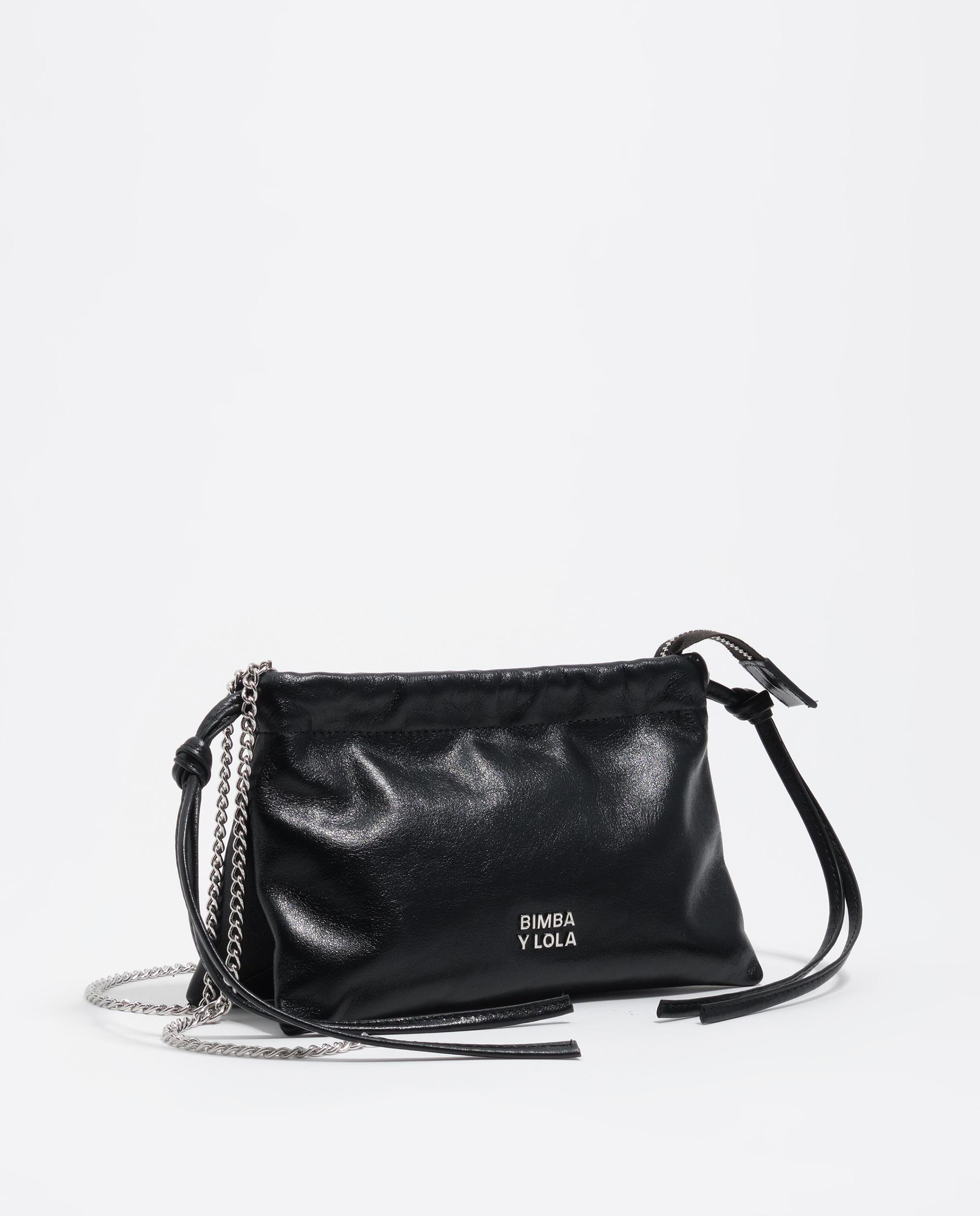 Bolso de mano de mujer sobre mini piel - Bimba y Lola - Negro Negro-3