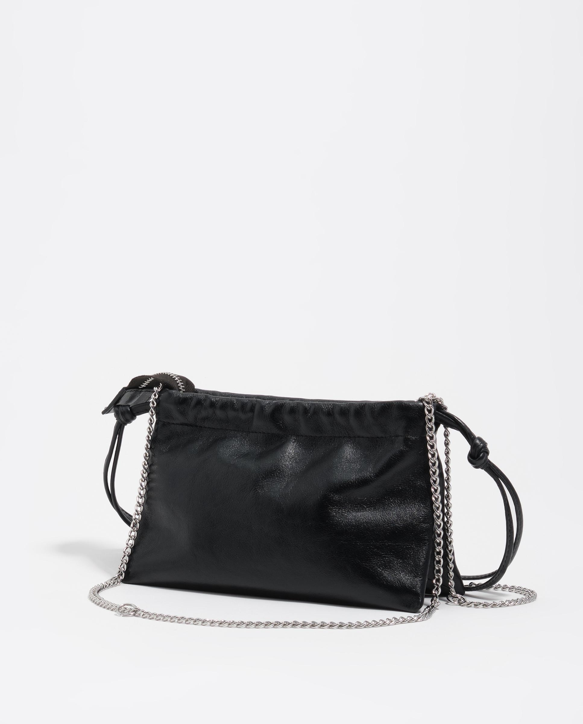 Bolso de mano de mujer sobre mini piel - Bimba y Lola - Negro Negro-6