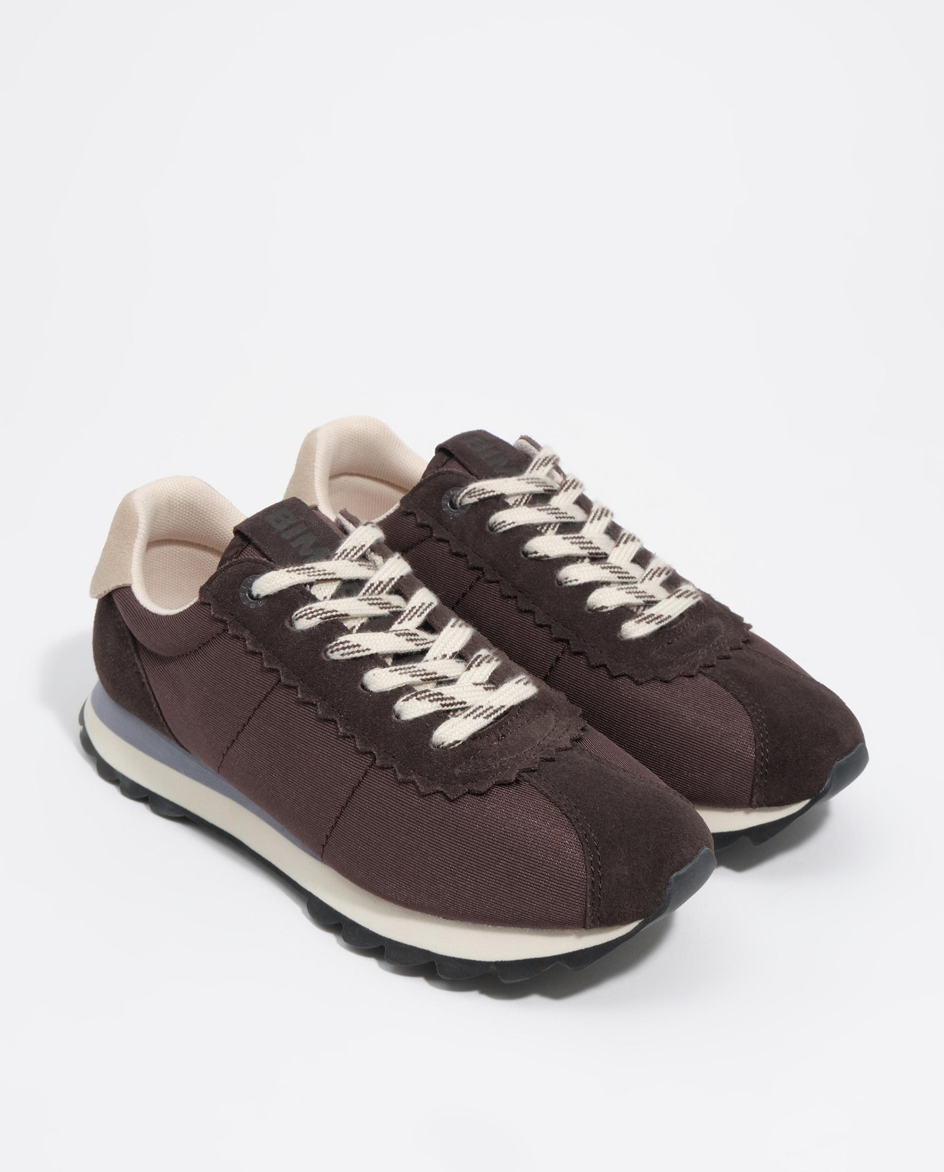 Zapatillas deportivas de mujer retro 13 18 - Bimba y Lola - Marrón oscuro Marrón oscuro-3