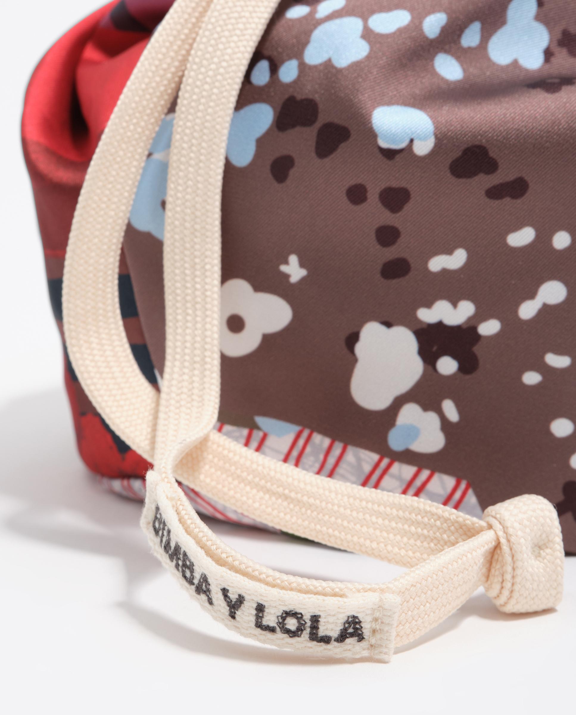 Bolso de mano de mujer pouch pañuelo de mujer - Bimba y Lola - Marrón Marrón-3