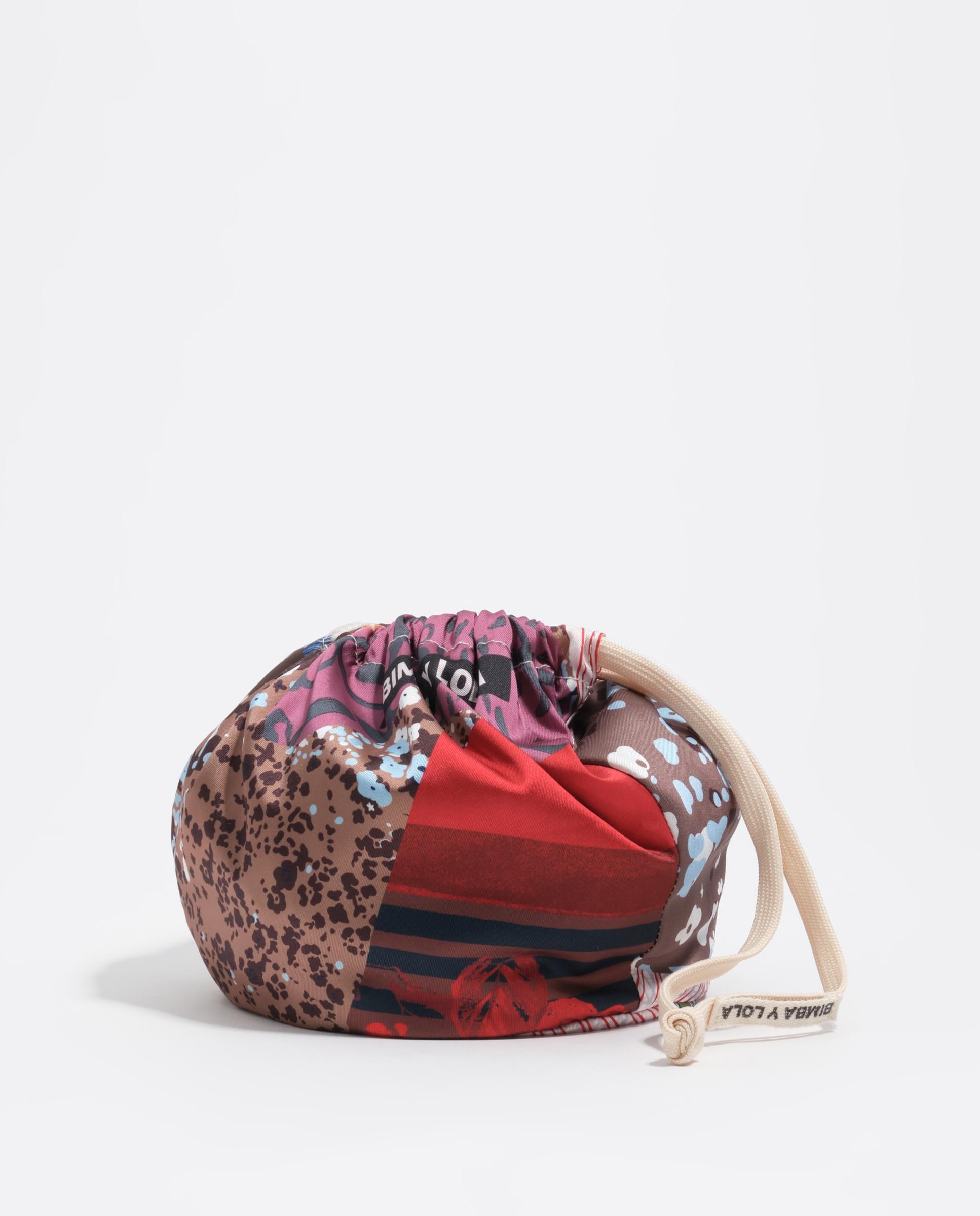 Bolso de mano de mujer pouch pañuelo de mujer - Bimba y Lola - Marrón Marrón-4