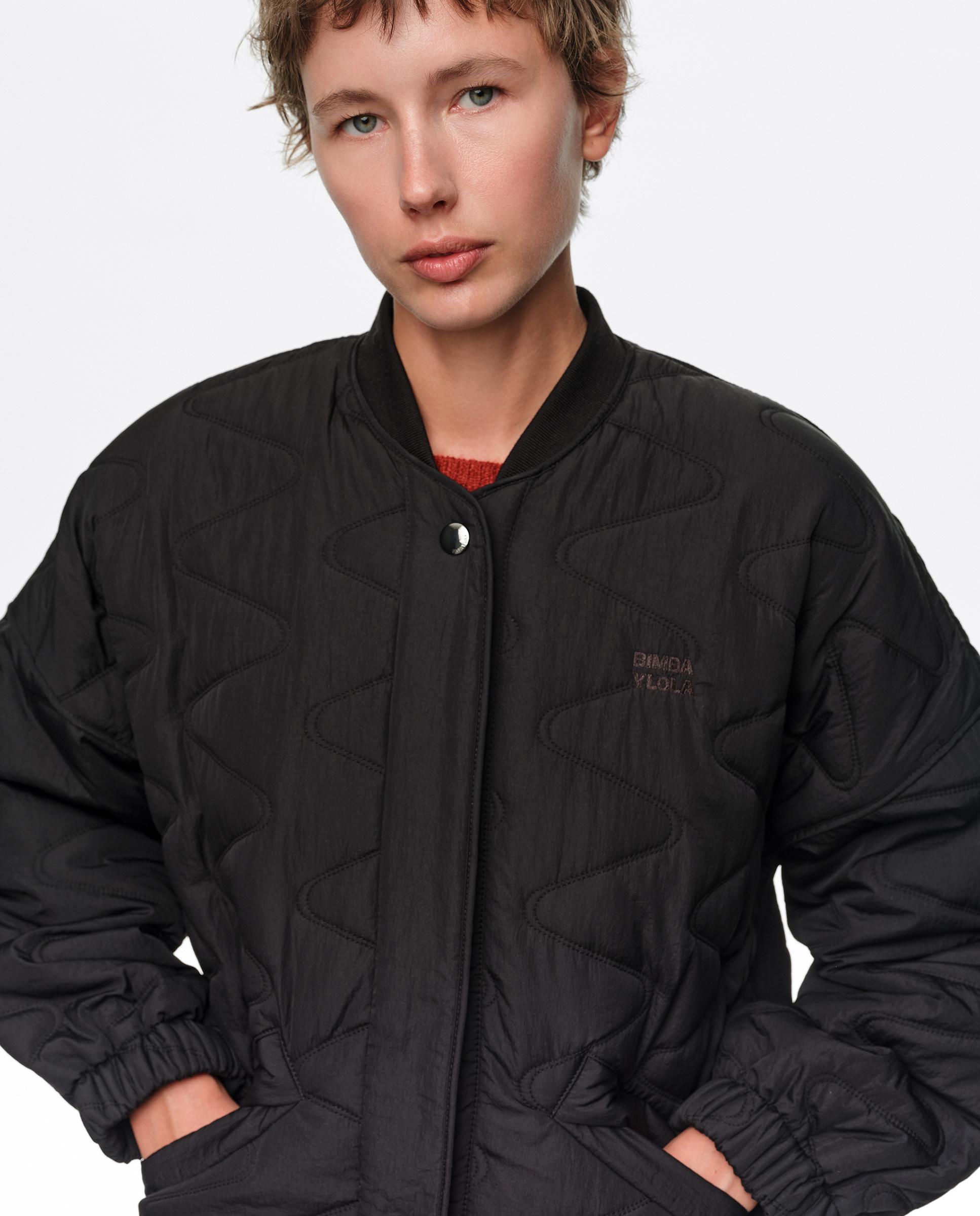 Cazadora de mujer bomber acolchada - Bimba y Lola - Negro Negro-2