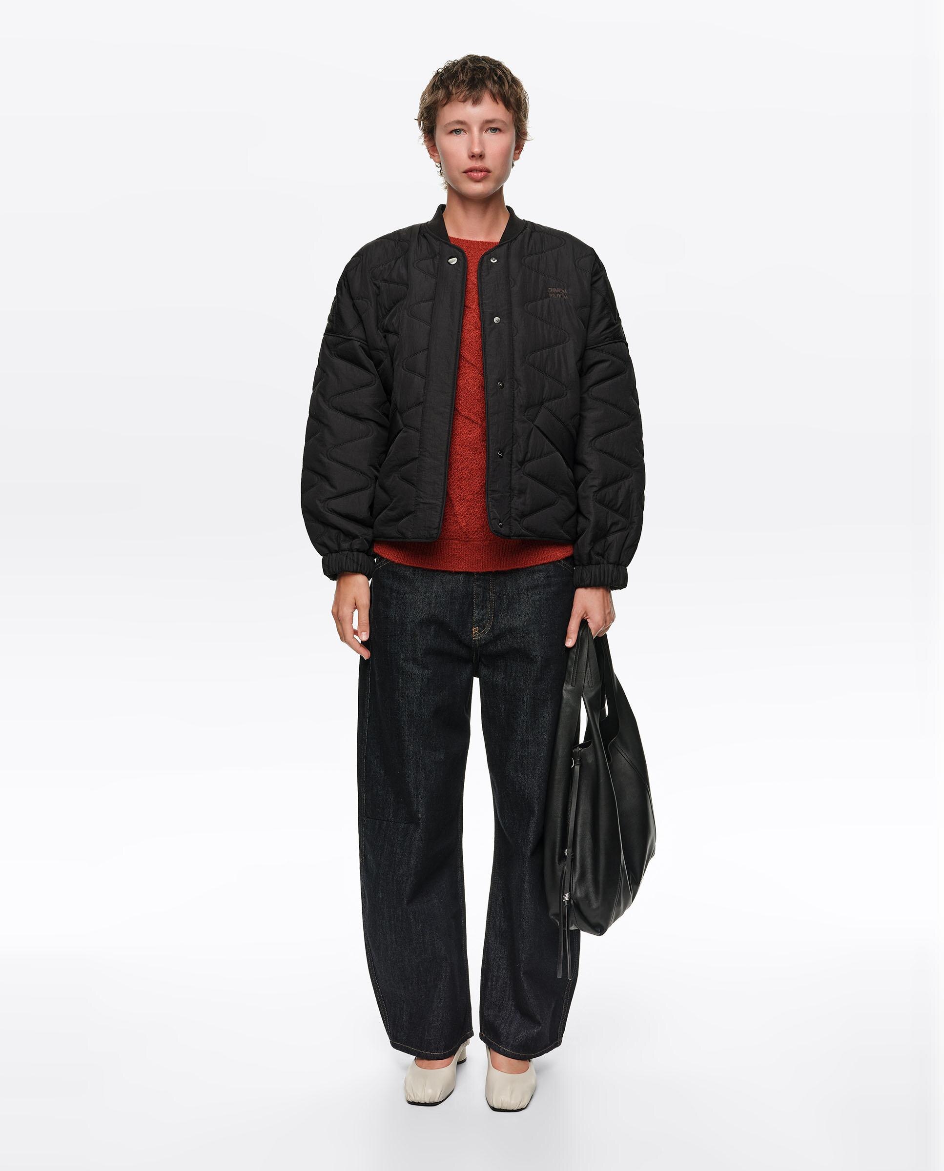 Cazadora de mujer bomber acolchada - Bimba y Lola - Negro Negro-5