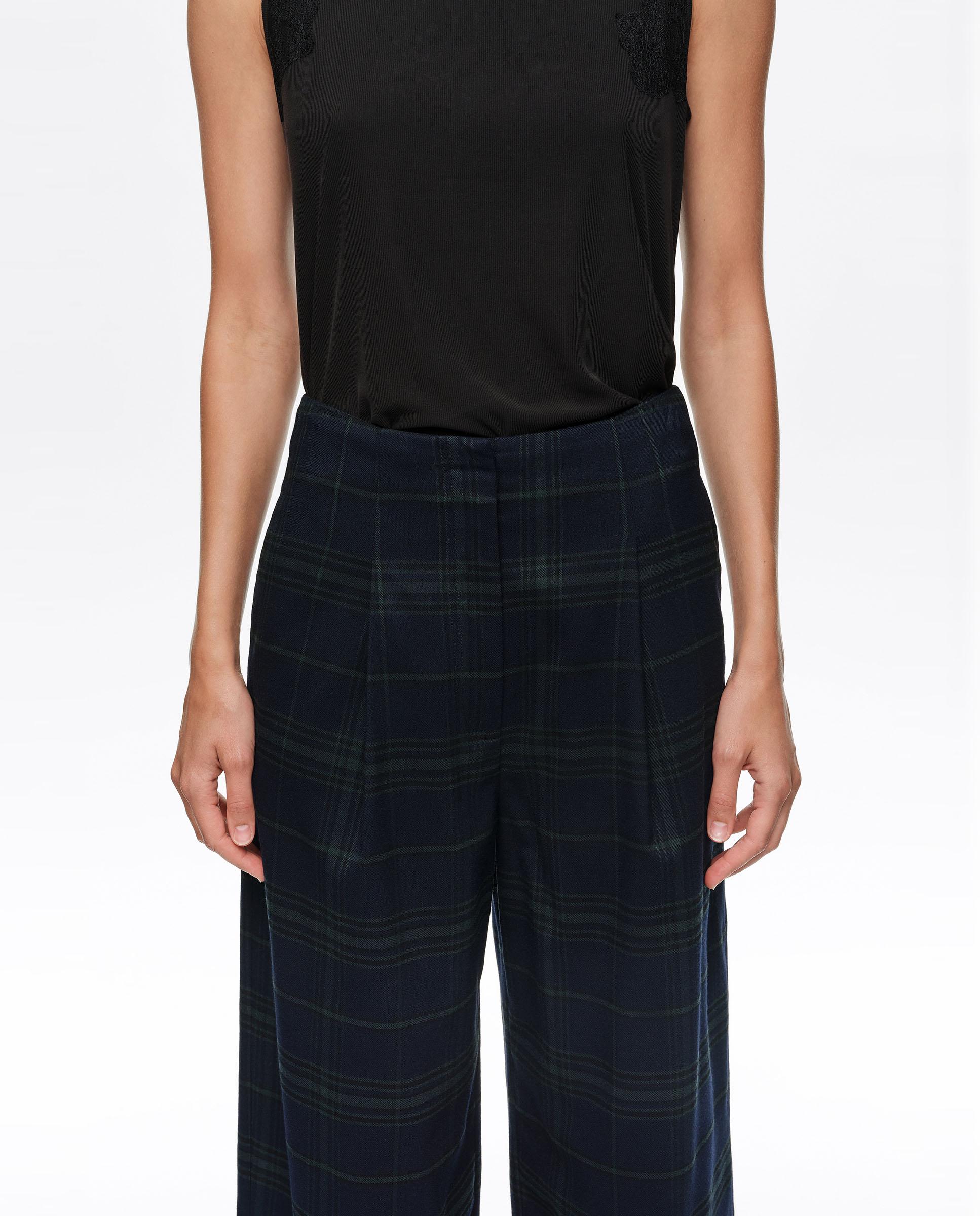 Pantalones anchos de mujer barrel con pinzas - Bimba y Lola - Azul marino Azul marino-2