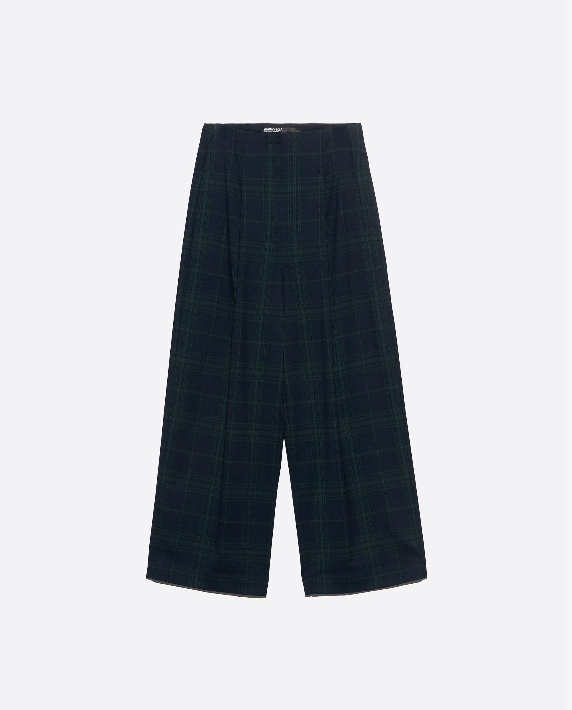 Pantalones anchos de mujer barrel con pinzas - Bimba y Lola - Azul marino Azul marino-6