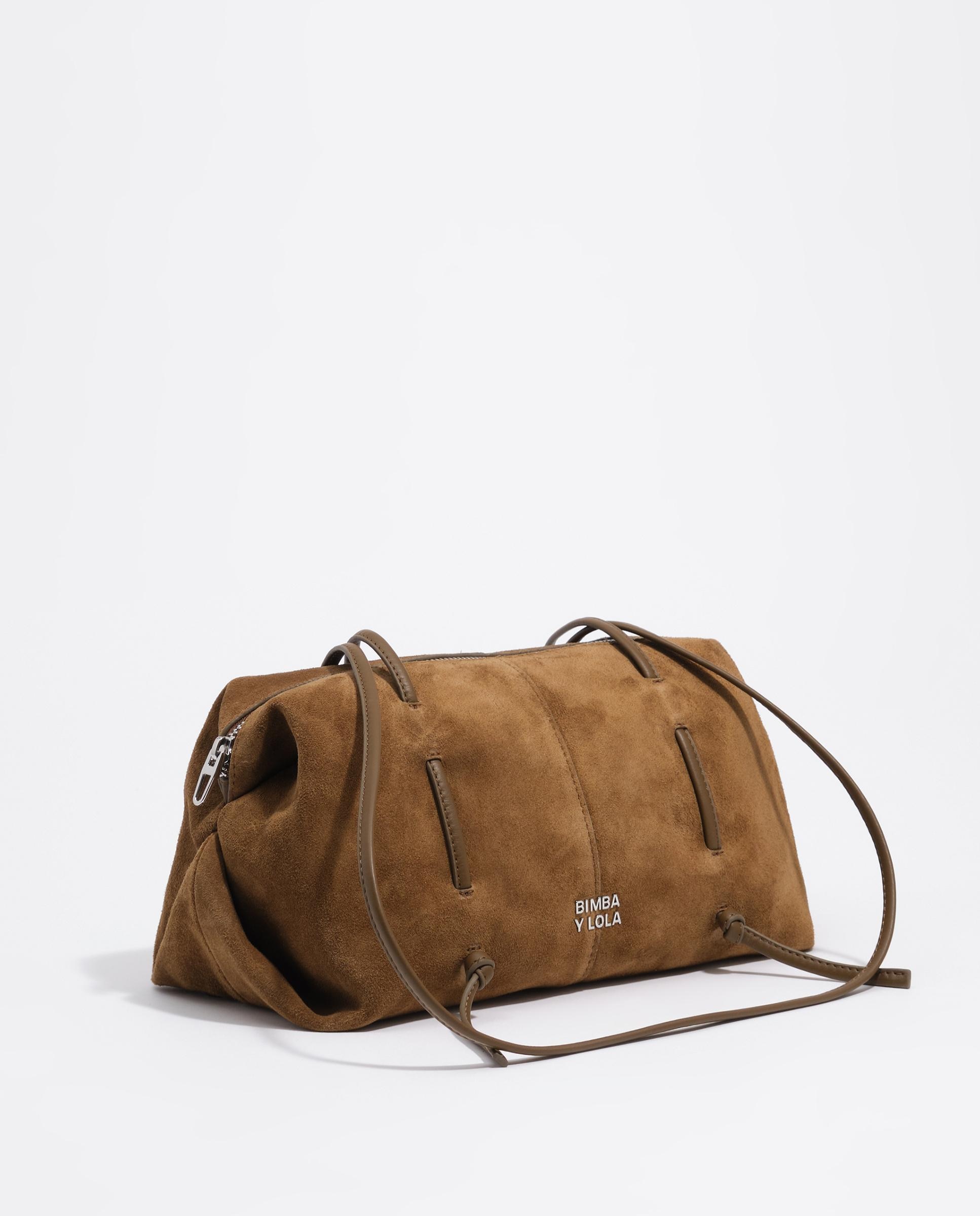 Bolso de mujer Lolita serraje - Bimba y Lola - Marrón Marrón-6