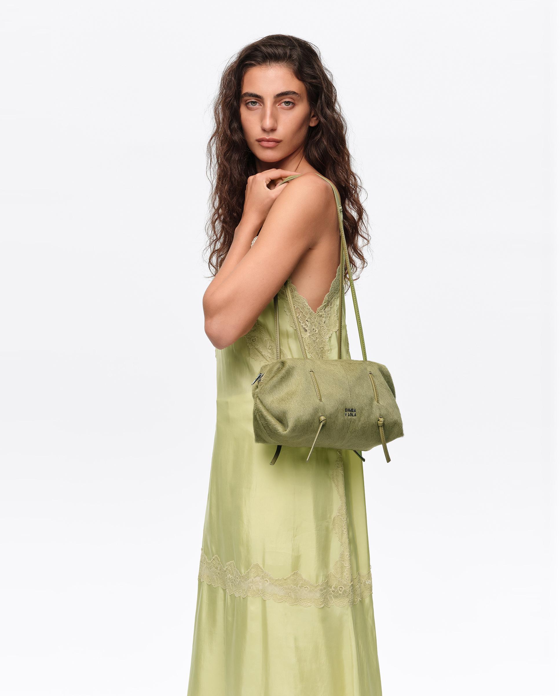 Bolso de mujer Lolita de pelo - Bimba y Lola - Verde Verde-2