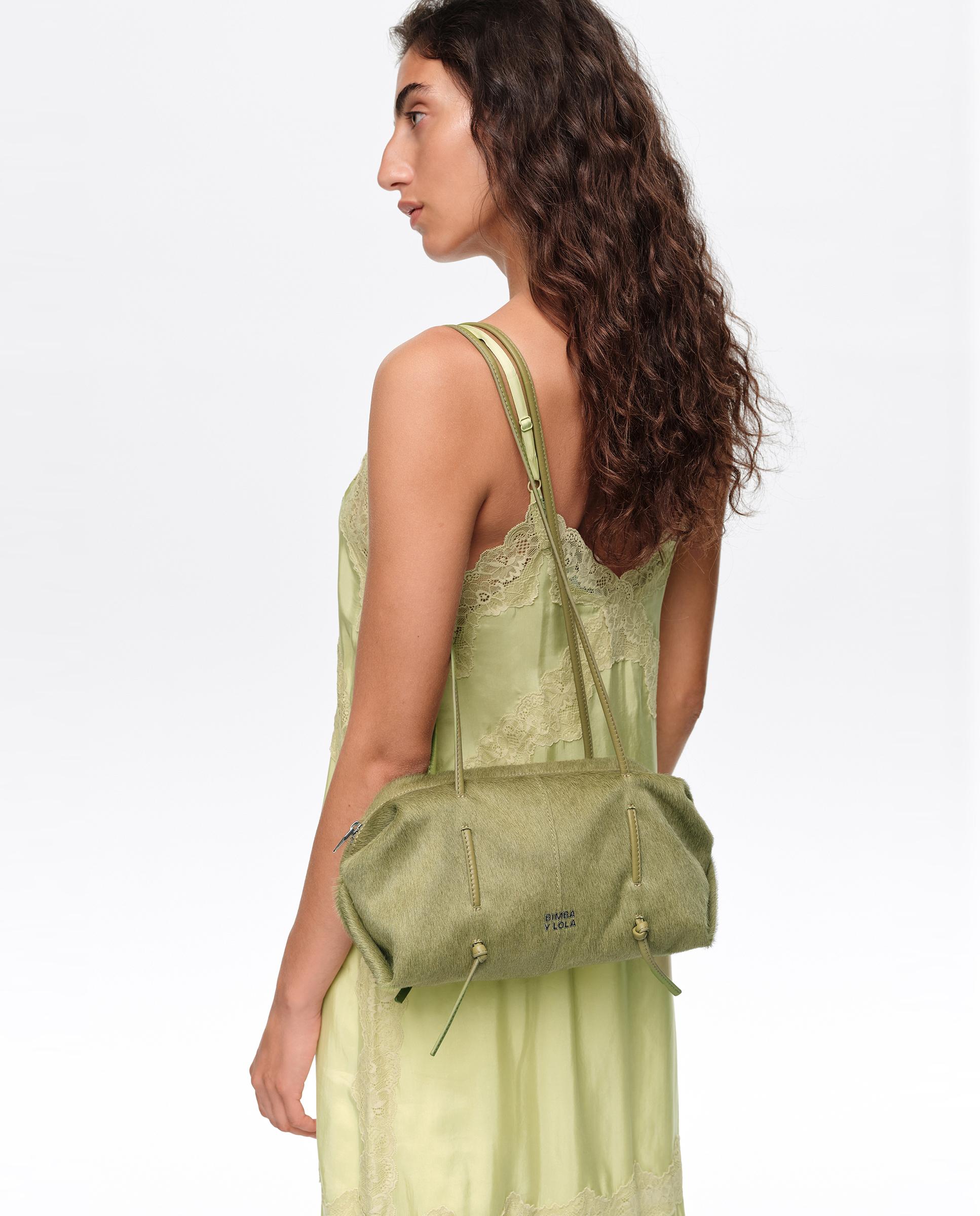 Bolso de mujer Lolita de pelo - Bimba y Lola - Verde Verde-3