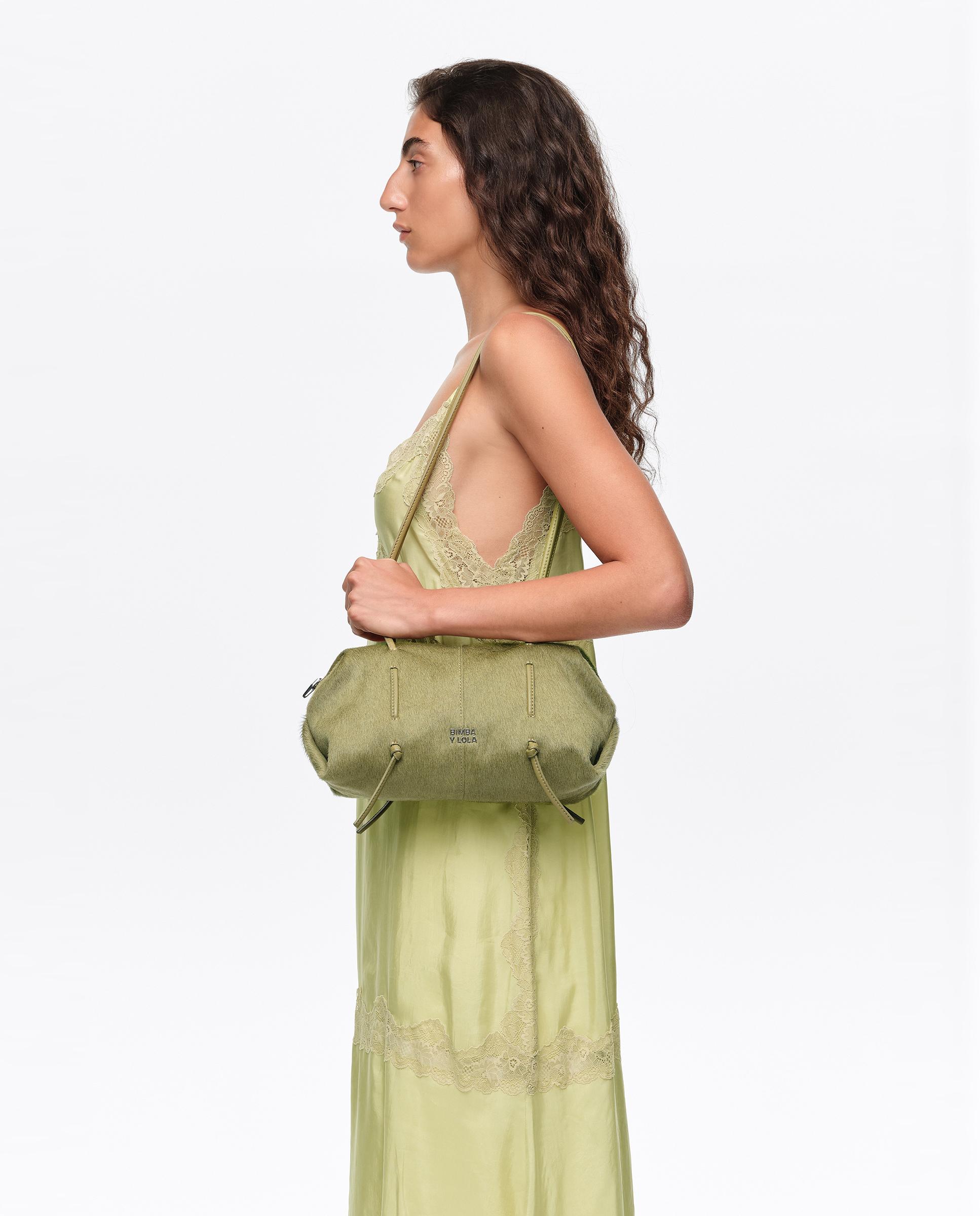 Bolso de mujer Lolita de pelo - Bimba y Lola - Verde Verde-4