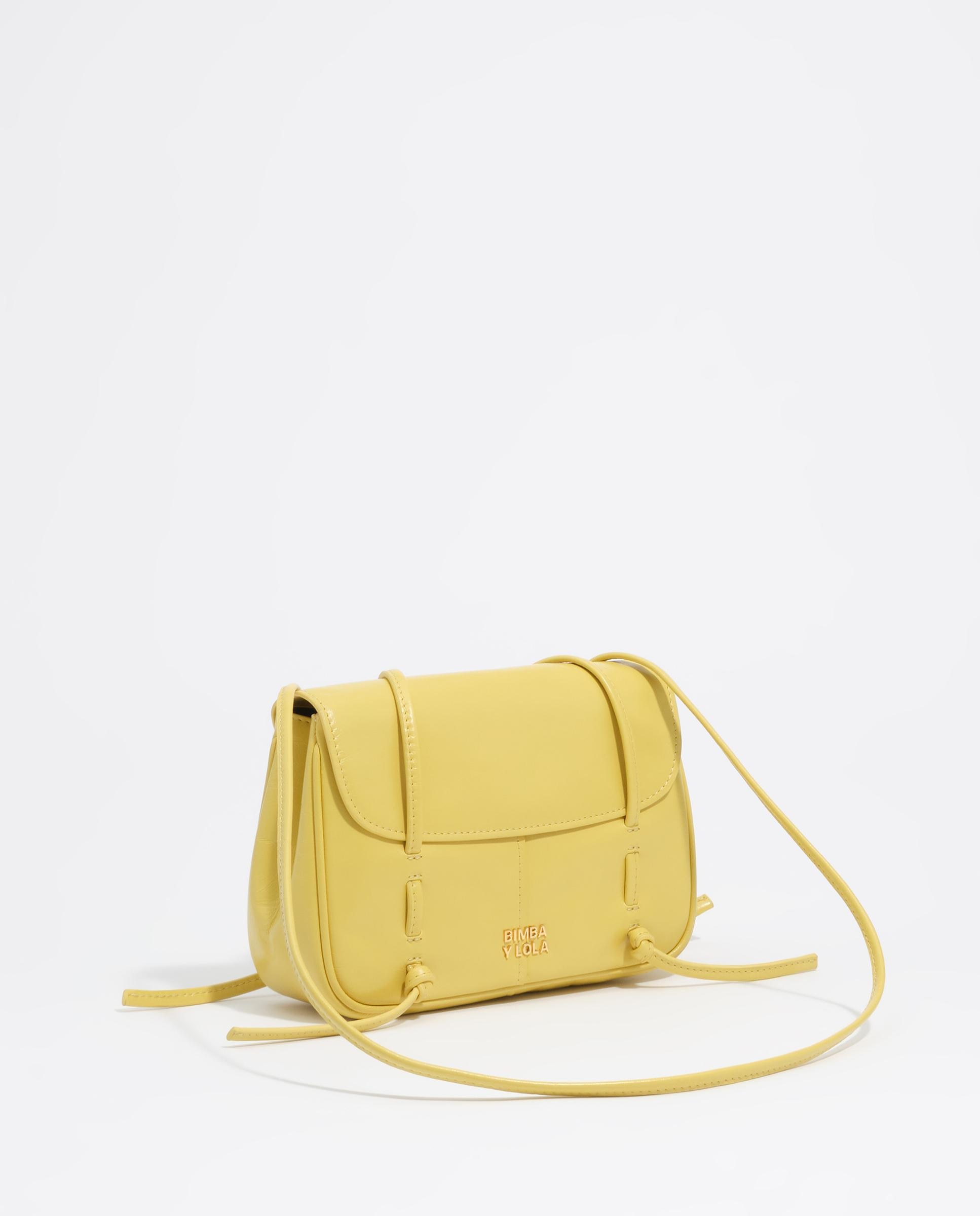 Bolso de mujer solapa mini de piel - Bimba y Lola - Amarillo Amarillo-5