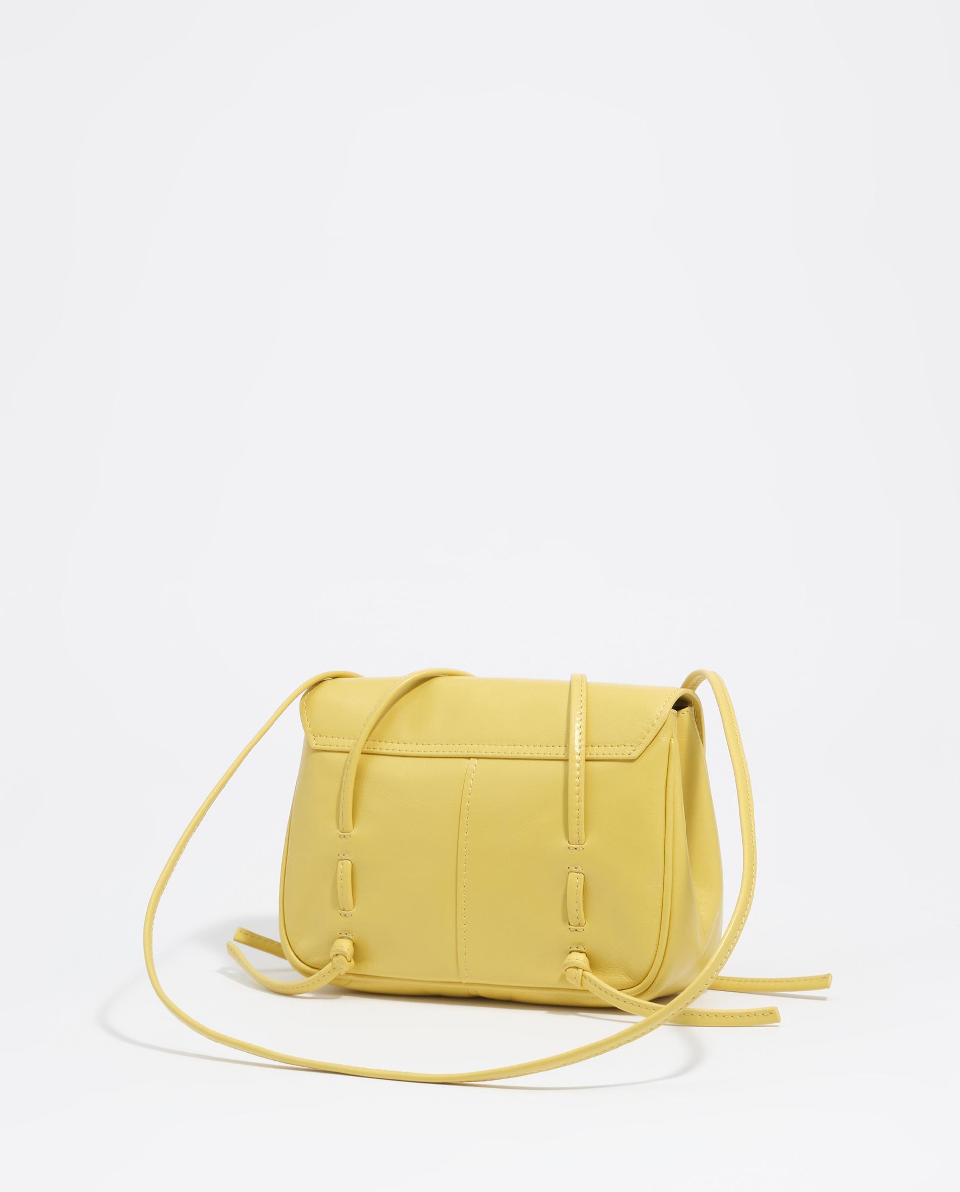 Bolso de mujer solapa mini de piel - Bimba y Lola - Amarillo Amarillo-6
