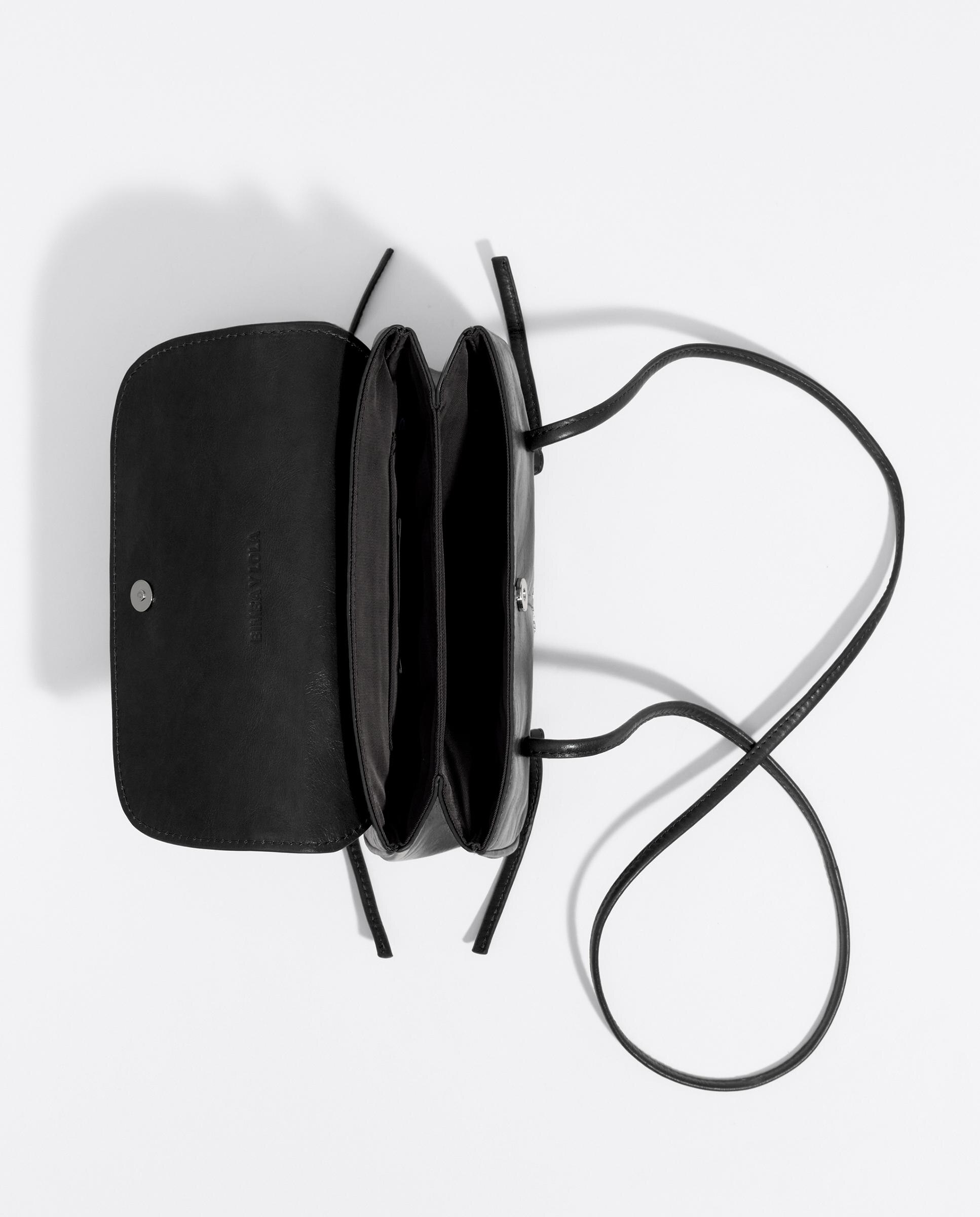 Bolso de mujer solapa mini de piel - Bimba y Lola - Negro Negro-4