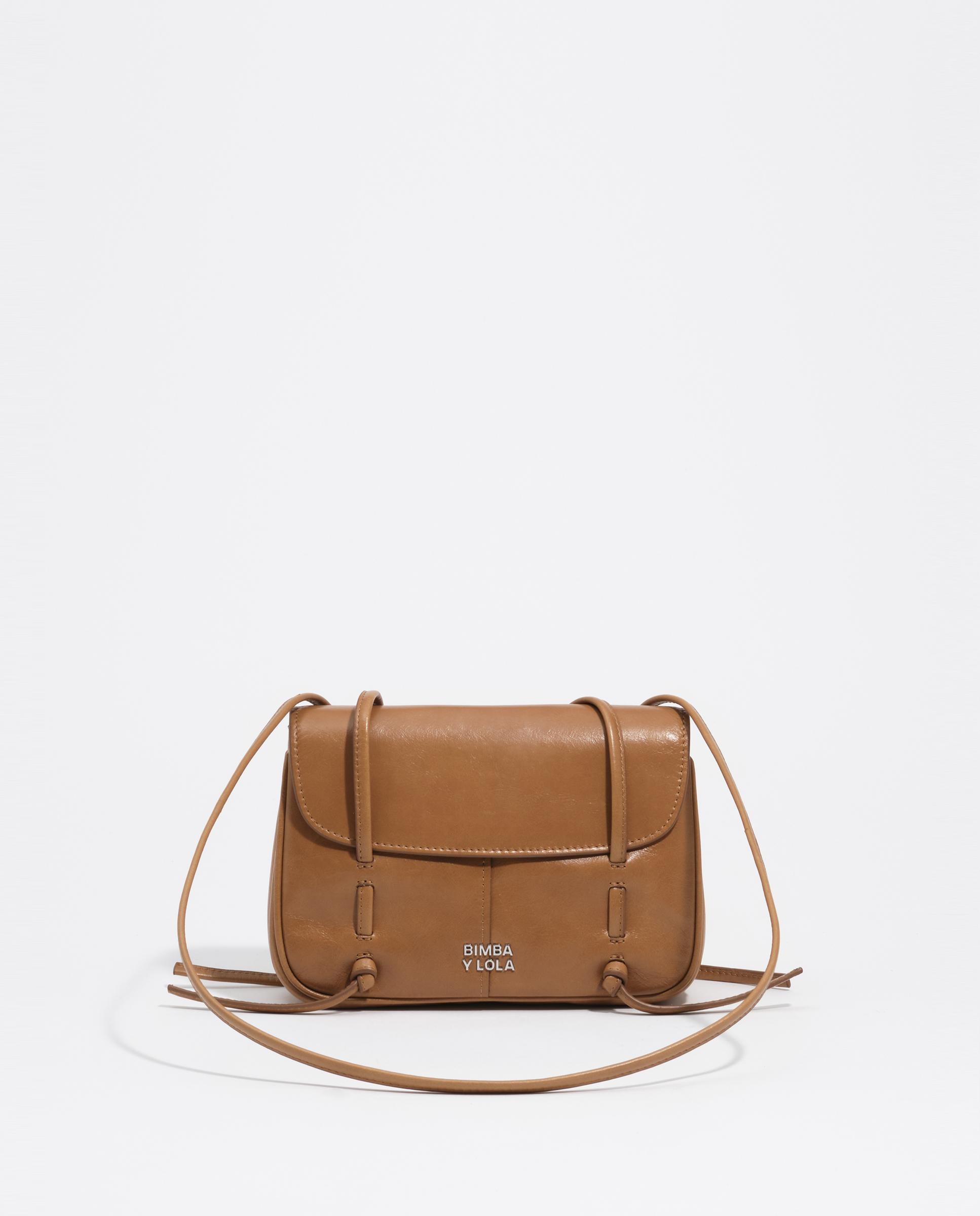 Bolso de mujer solapa mini de piel - Bimba y Lola - Marrón Marrón-1