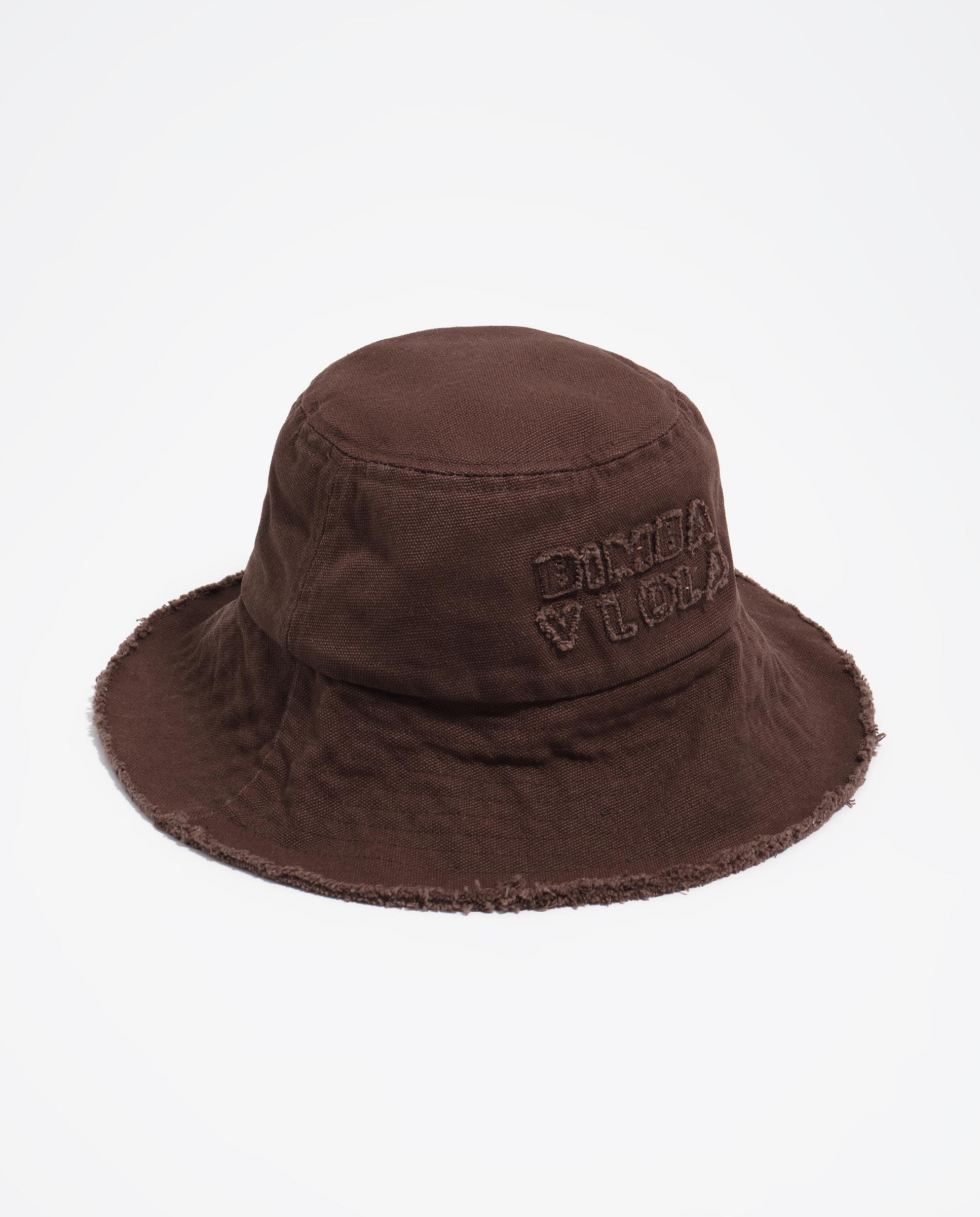 Gorro canvas de algodón con logo bordado - Bimba y Lola - Marrón chocolate Marrón chocolate-1