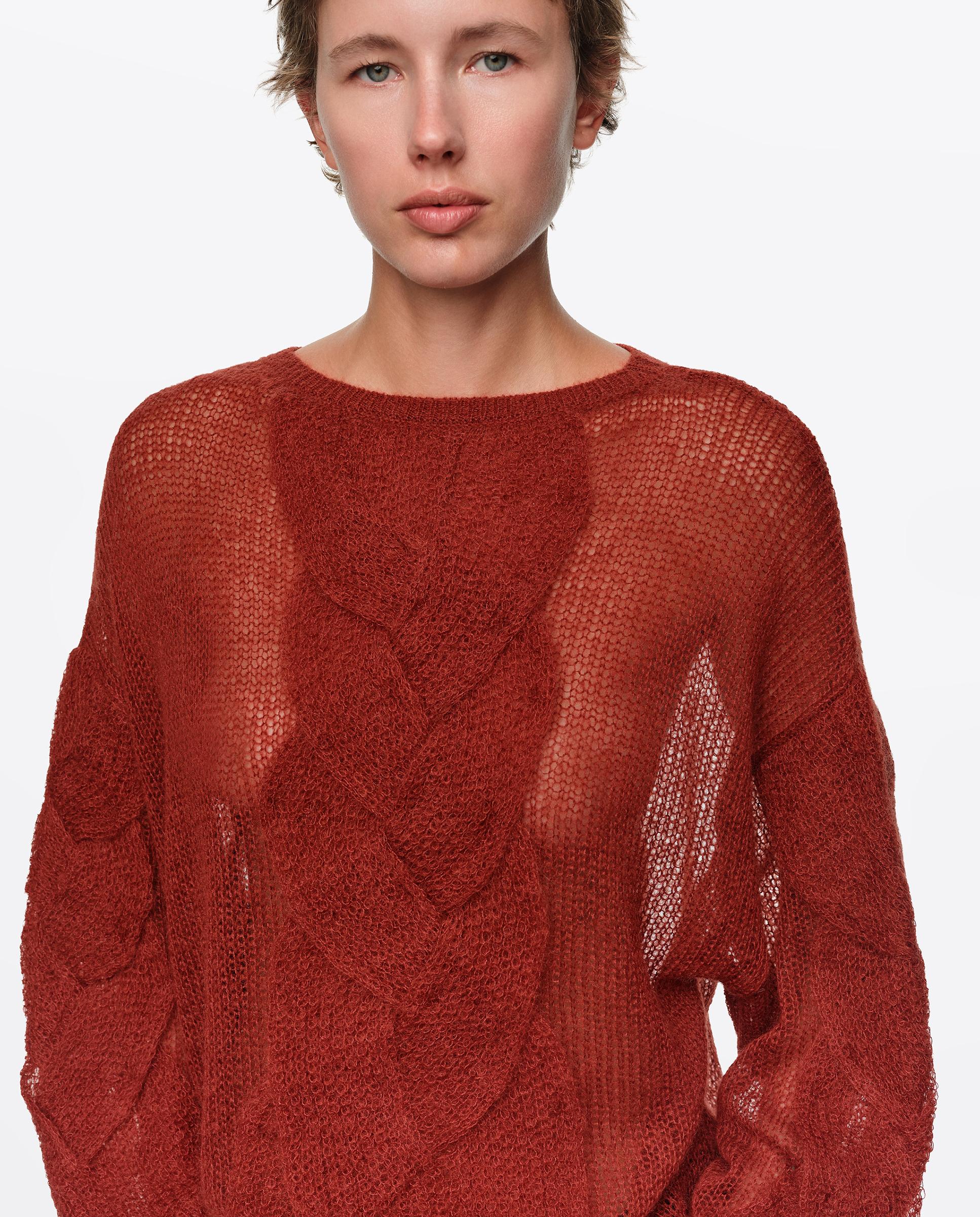 Jersey de mujer mohair ochos - Bimba y Lola - Teja Teja-2