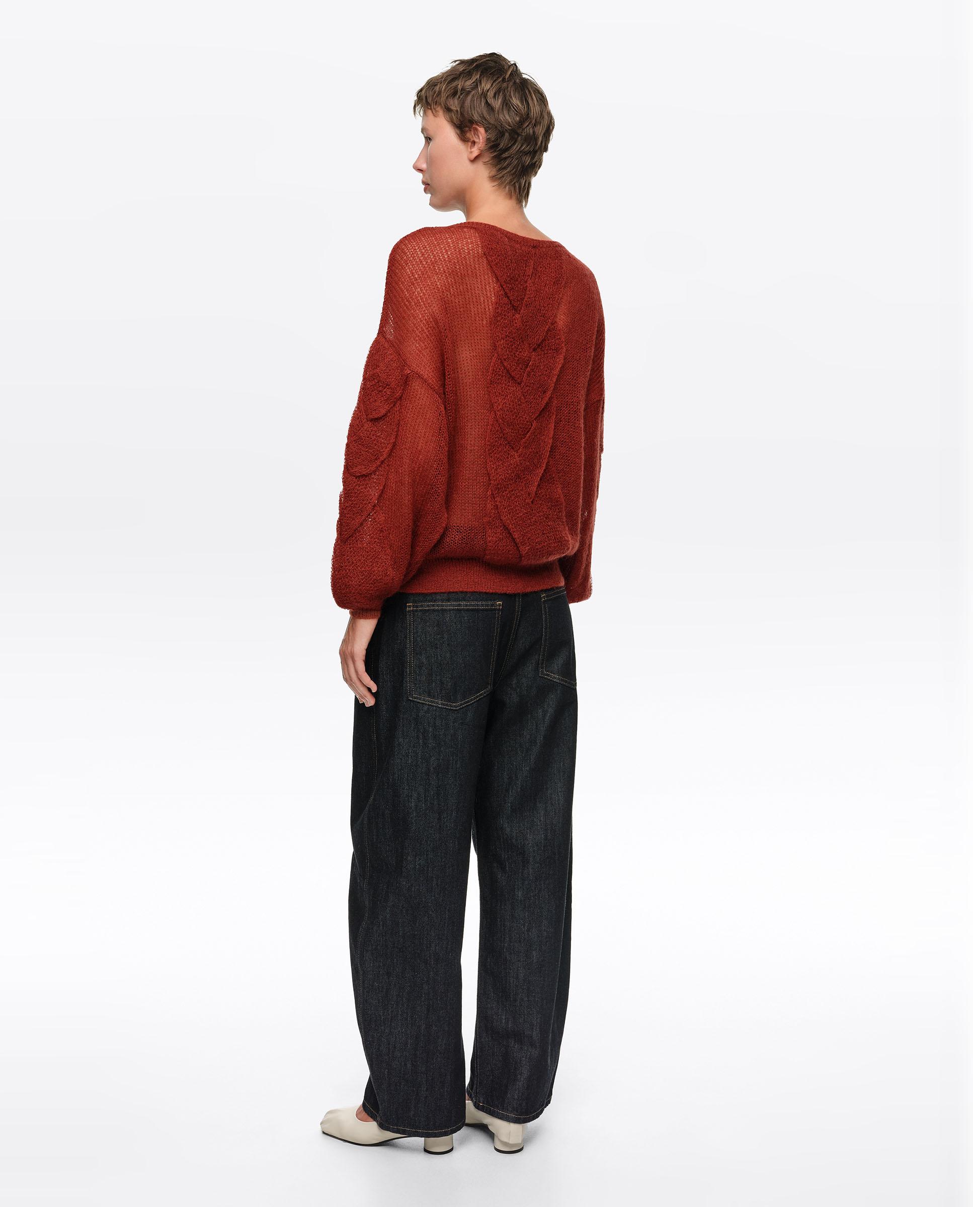 Jersey de mujer mohair ochos - Bimba y Lola - Teja Teja-4