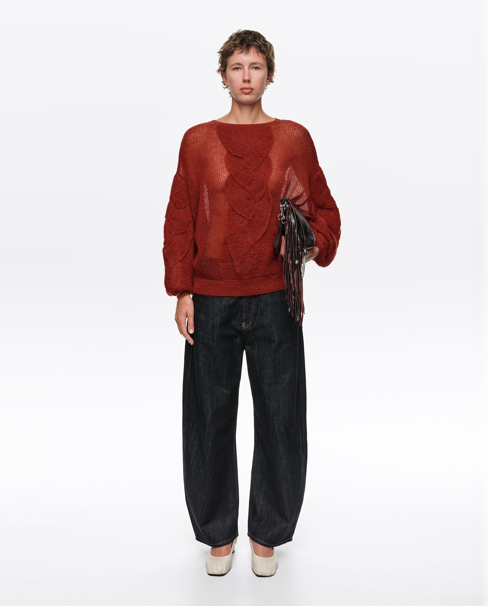Jersey de mujer mohair ochos - Bimba y Lola - Teja Teja-5