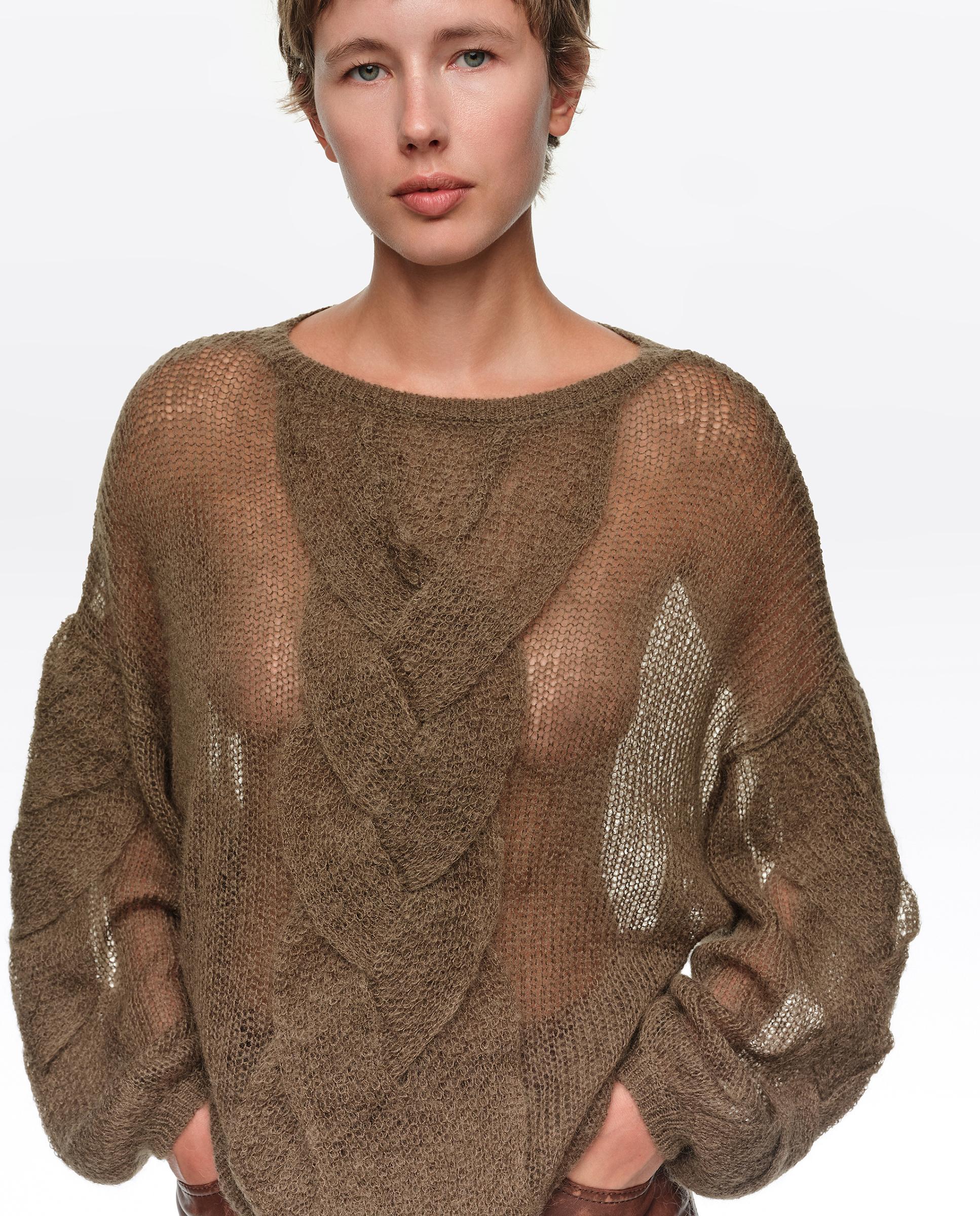 Jersey de mujer mohair ochos - Bimba y Lola - Verde Verde-2