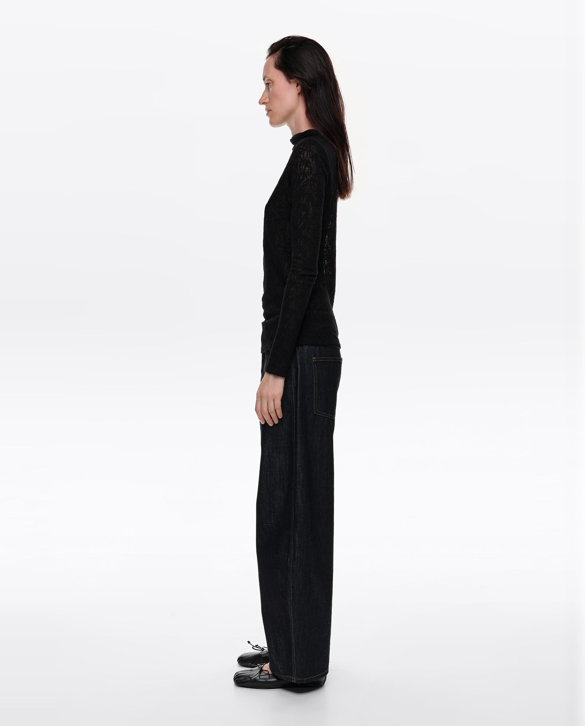 Camiseta de mujer jacquard lana - Bimba y Lola - Negro Negro-3