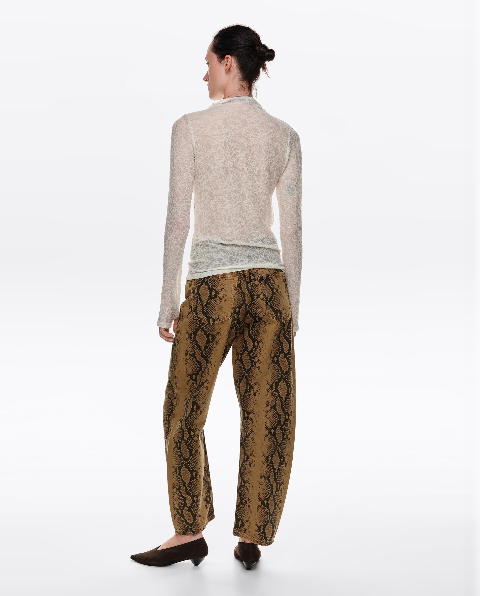 Camiseta de mujer jacquard lana - Bimba y Lola - Marfil Marfil-4