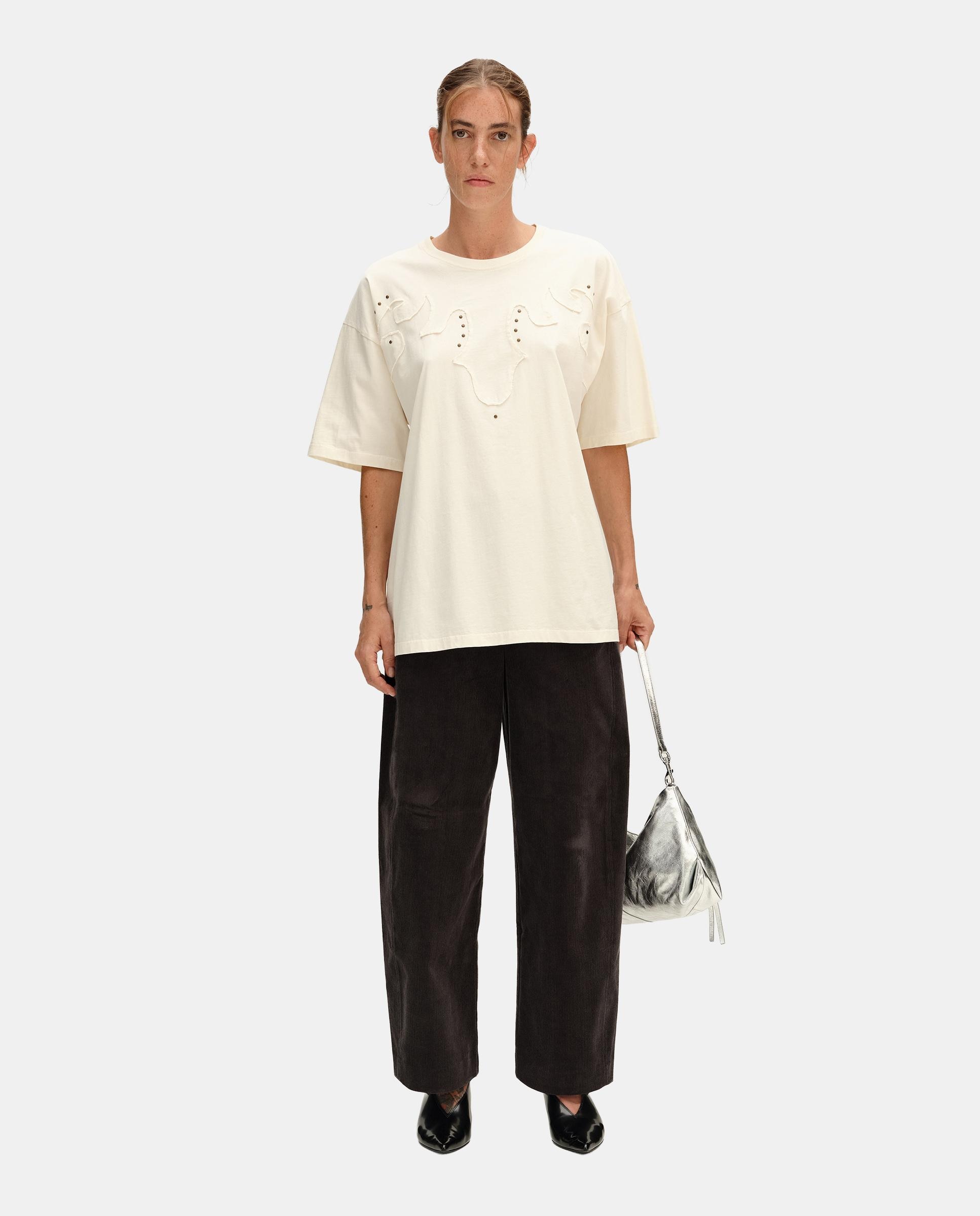 Imagen 0 de Pantalones anchos de mujer barrel pana Marrón chocolate