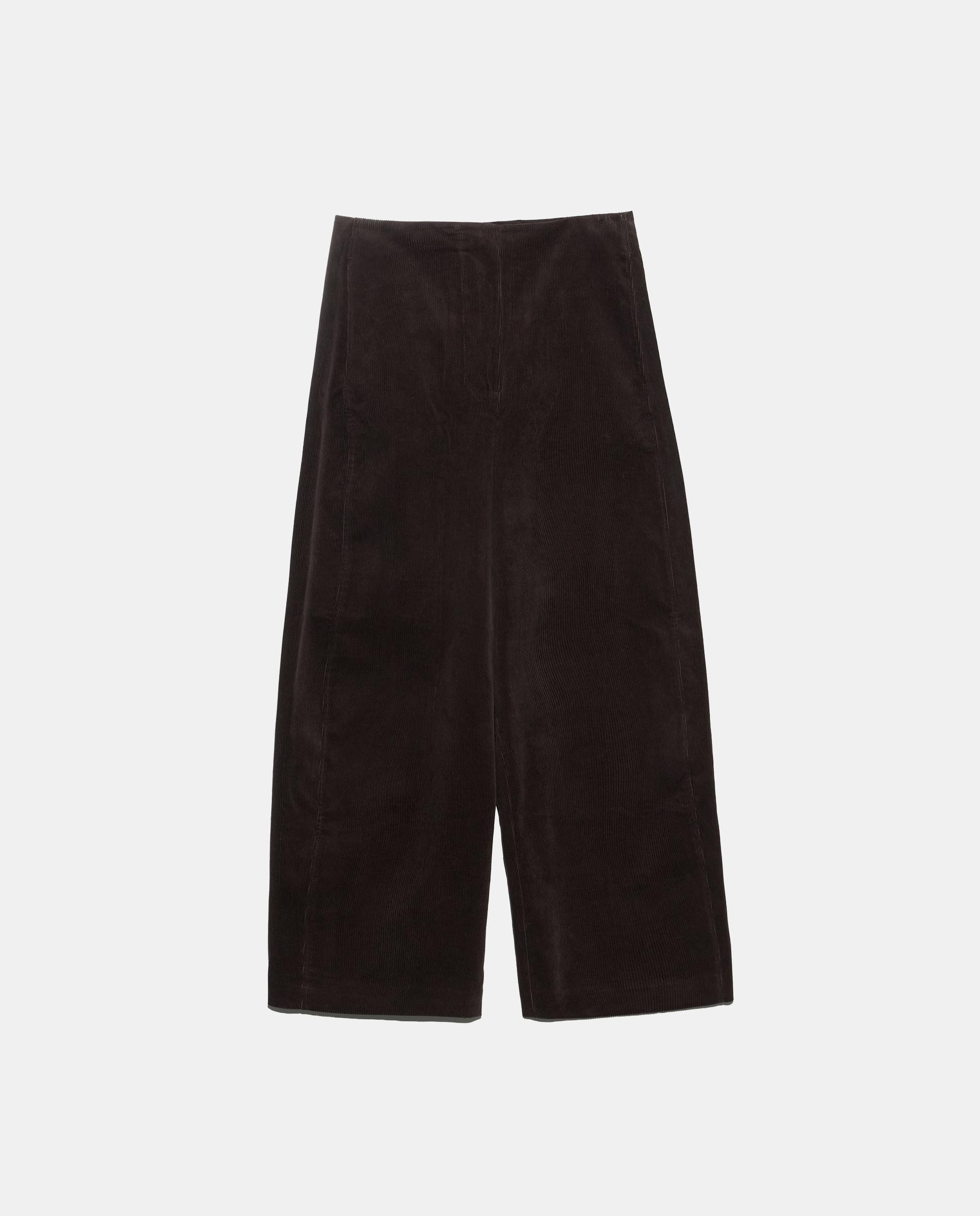 Pantalones anchos de mujer barrel pana - Bimba y Lola - Marrón chocolate Marrón chocolate-5