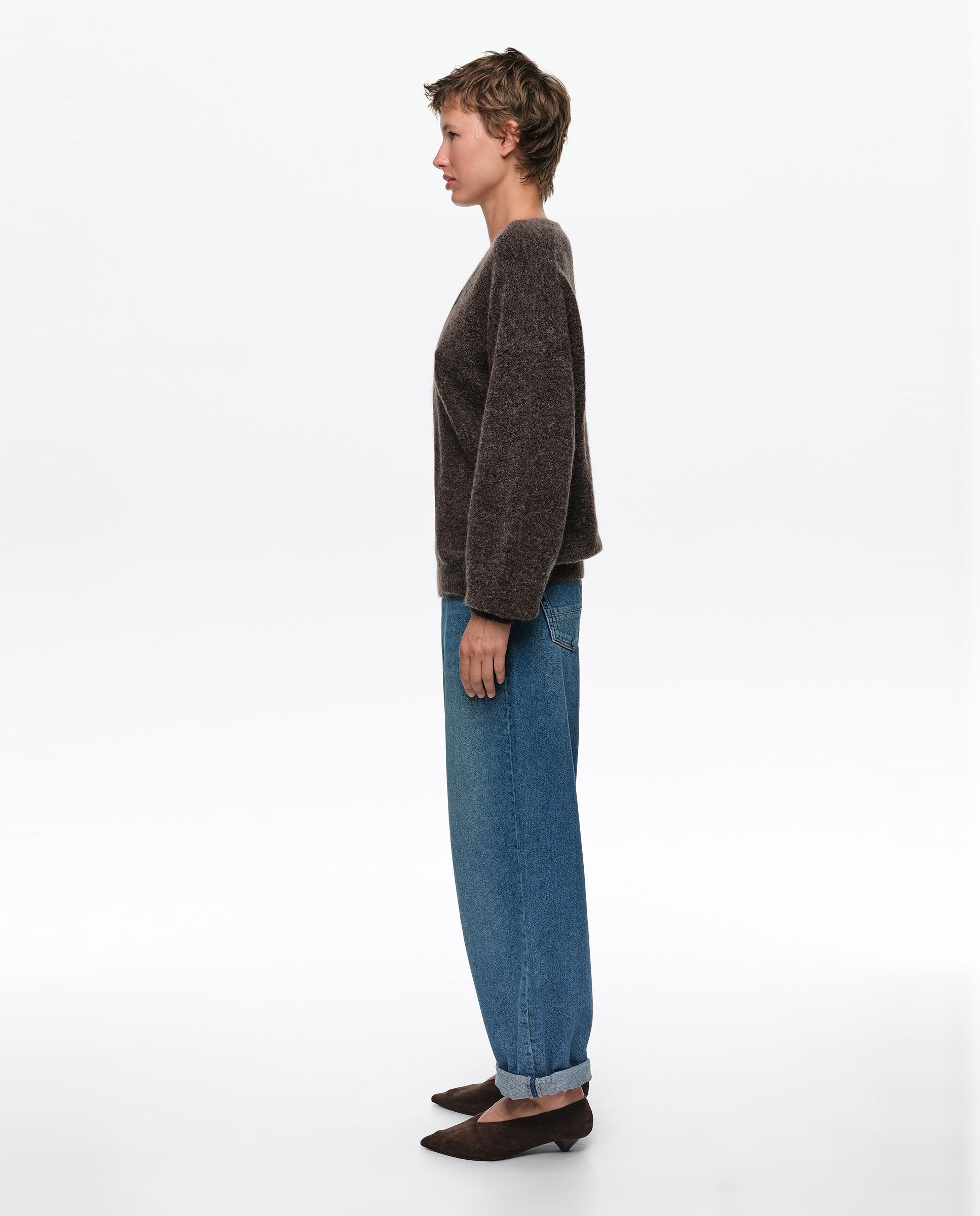 Jersey de mujer mohair escote v - Bimba y Lola - Topo Topo-3