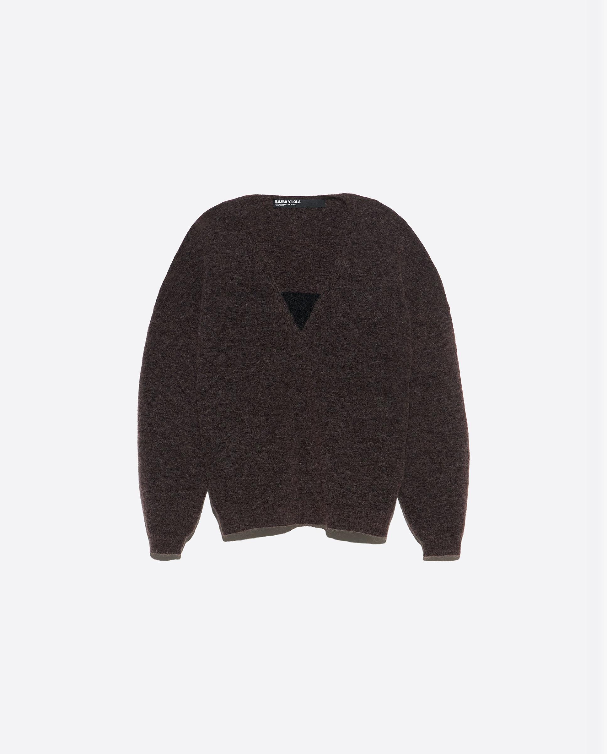 Jersey de mujer mohair escote v - Bimba y Lola - Topo Topo-6