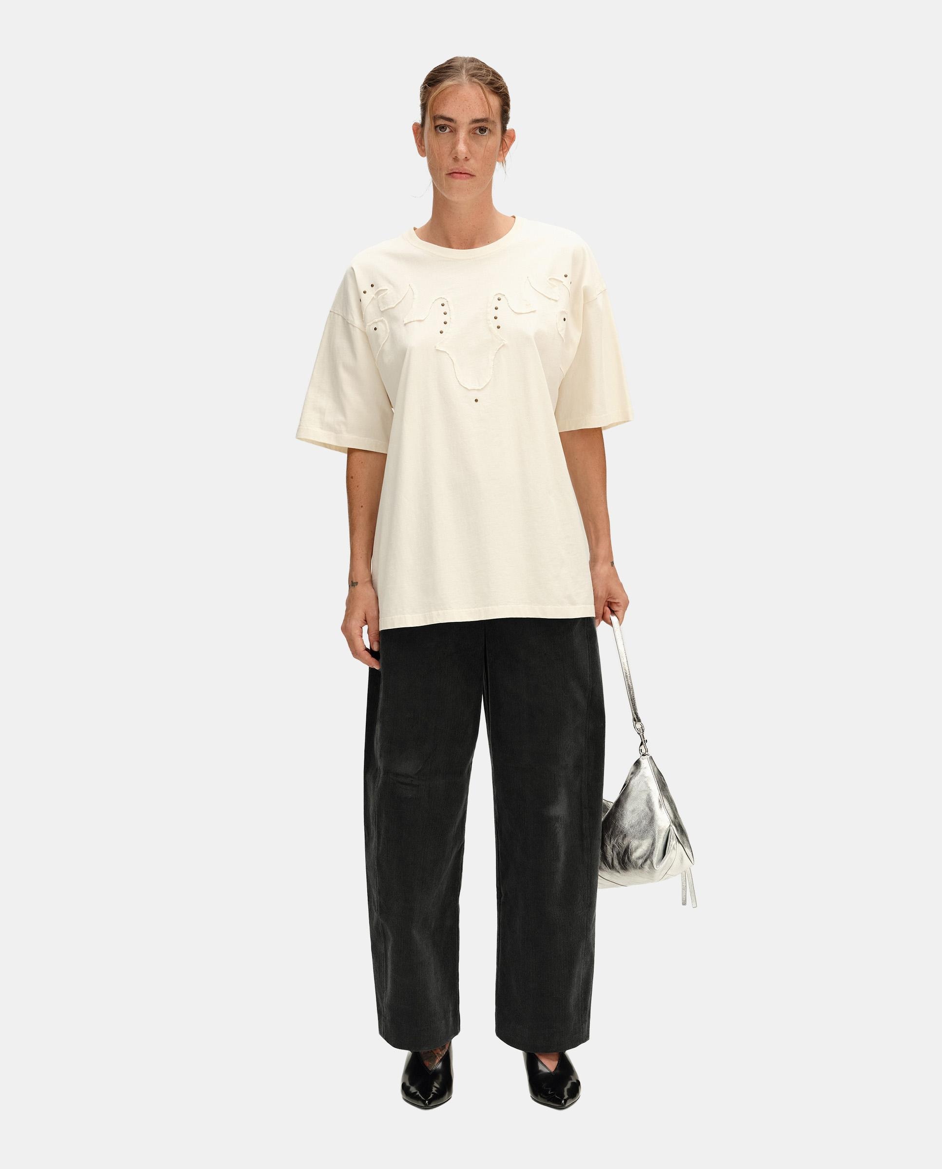 Imagen 0 de Pantalones anchos de mujer barrel pana Gris oscuro