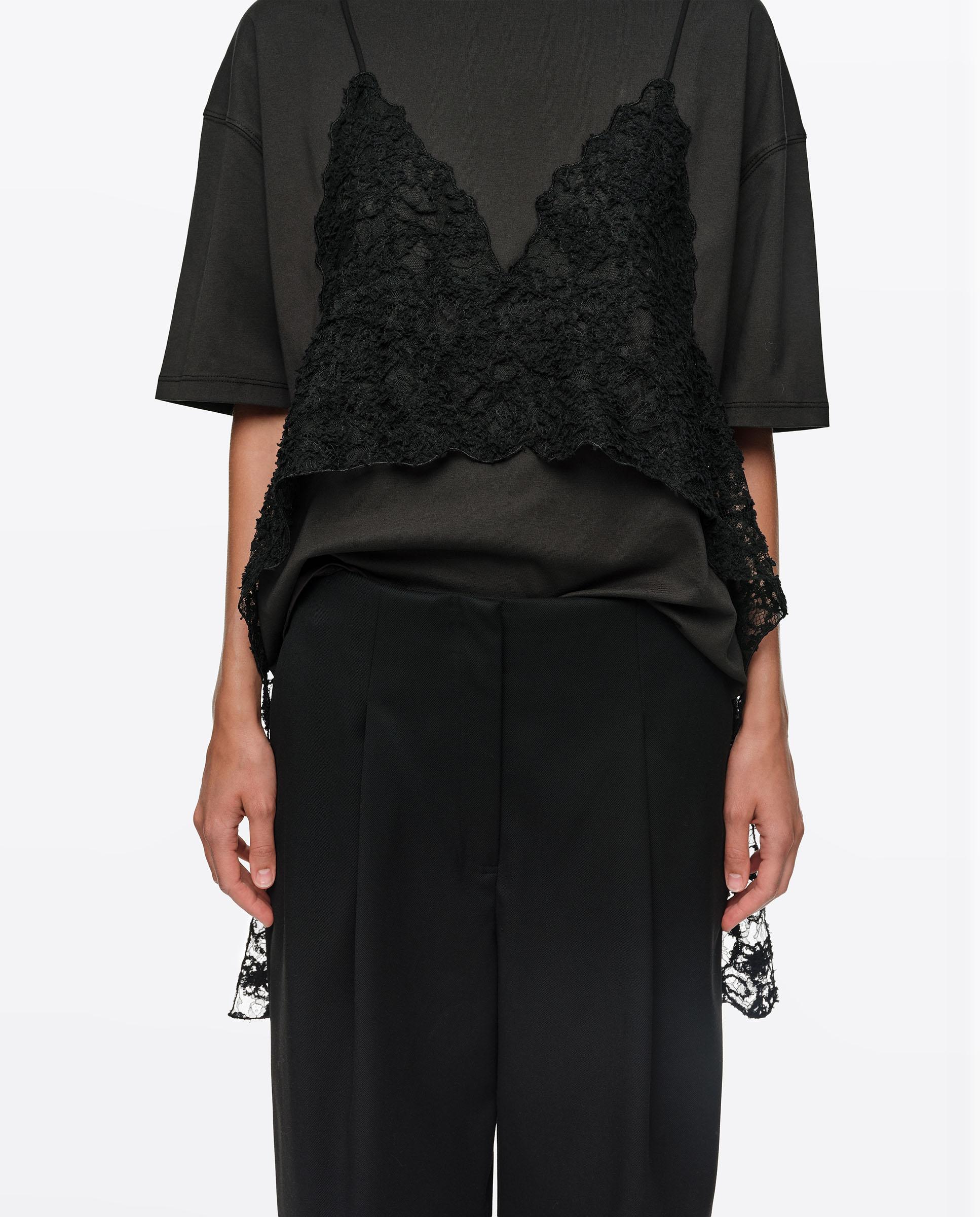 Pantalones rectos de mujer pinzas largo - Bimba y Lola - Negro Negro-2