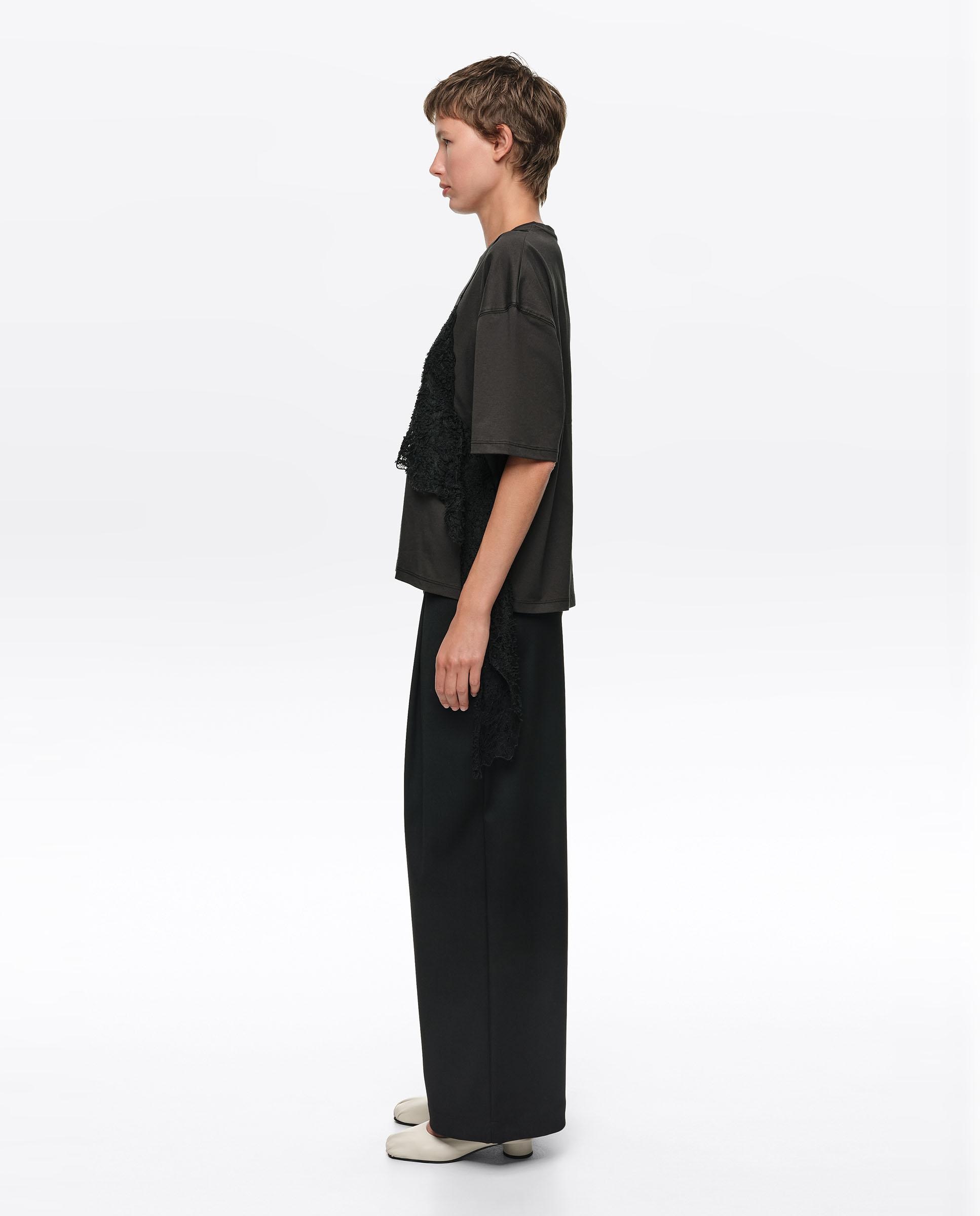 Pantalones rectos de mujer pinzas largo - Bimba y Lola - Negro Negro-3
