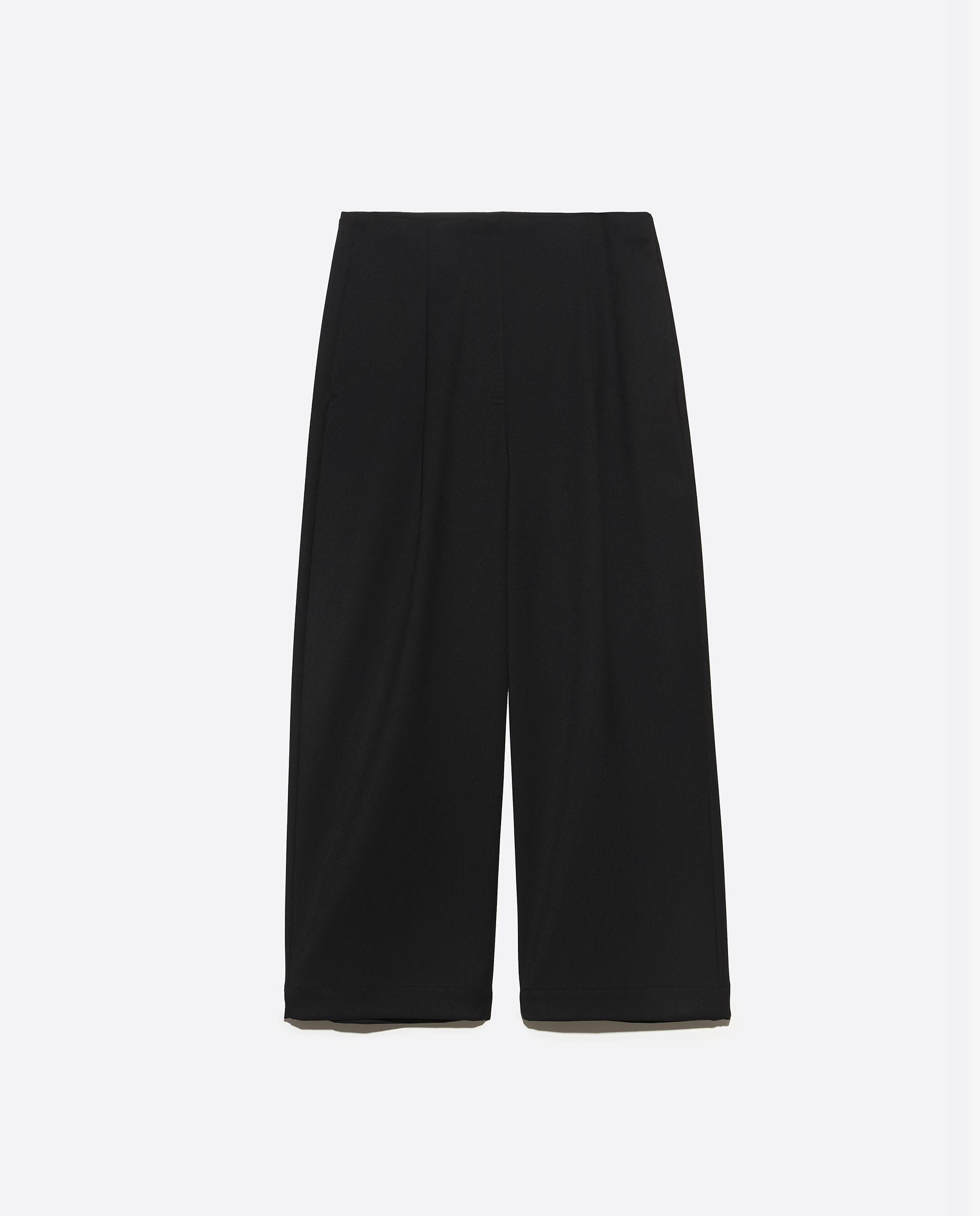 Pantalones rectos de mujer pinzas largo - Bimba y Lola - Negro Negro-6