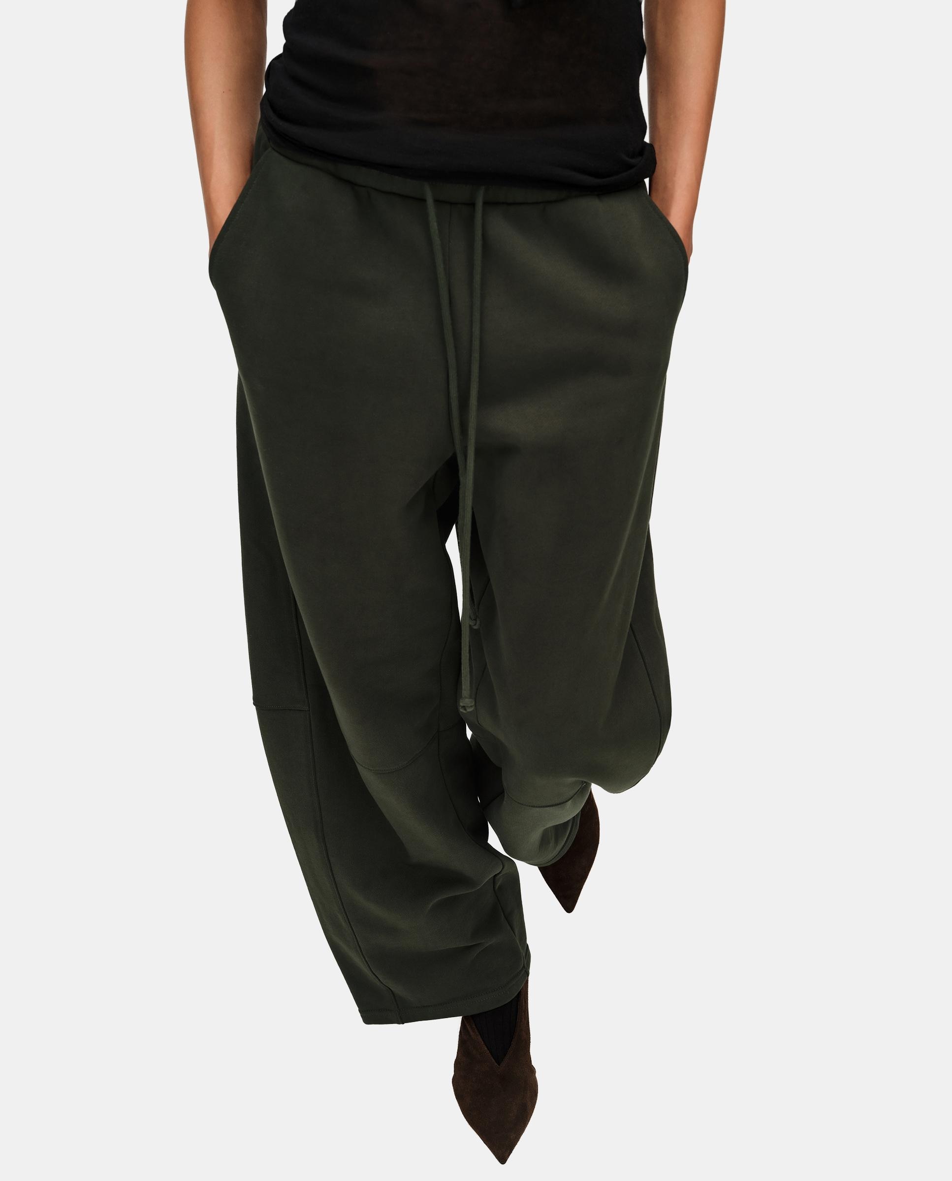 Imagen 4 de Pantalones jogger de mujer algodón fluido - Bimba y Lola - Verde oscuro Verde oscuro