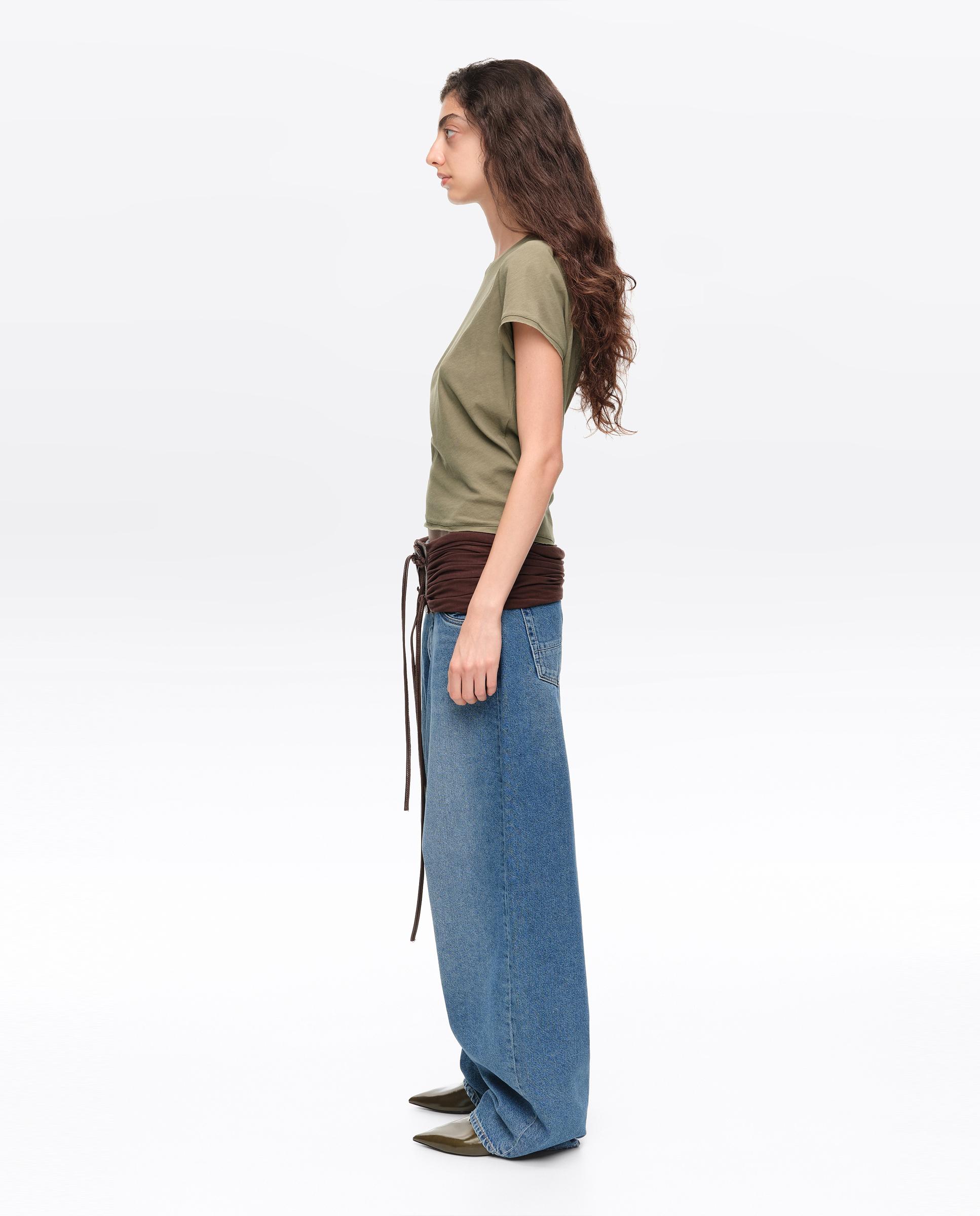 Pantalones anchos de mujer denim barrel 5 bolsillos - Bimba y Lola - Azul Azul-2