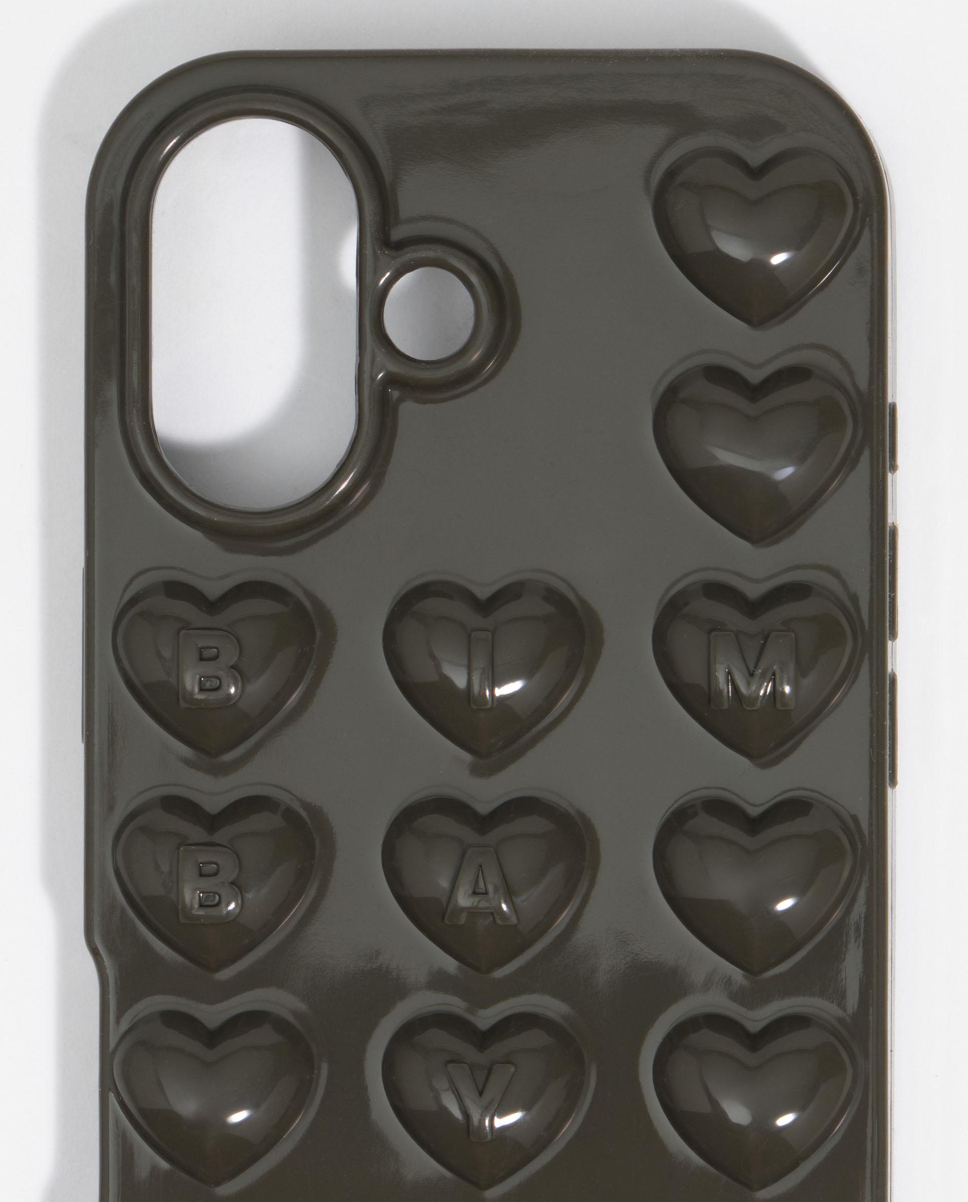 Funda silicona iphone 17 brillo de colgar - Bimba y Lola - Verde oscuro Verde oscuro-3