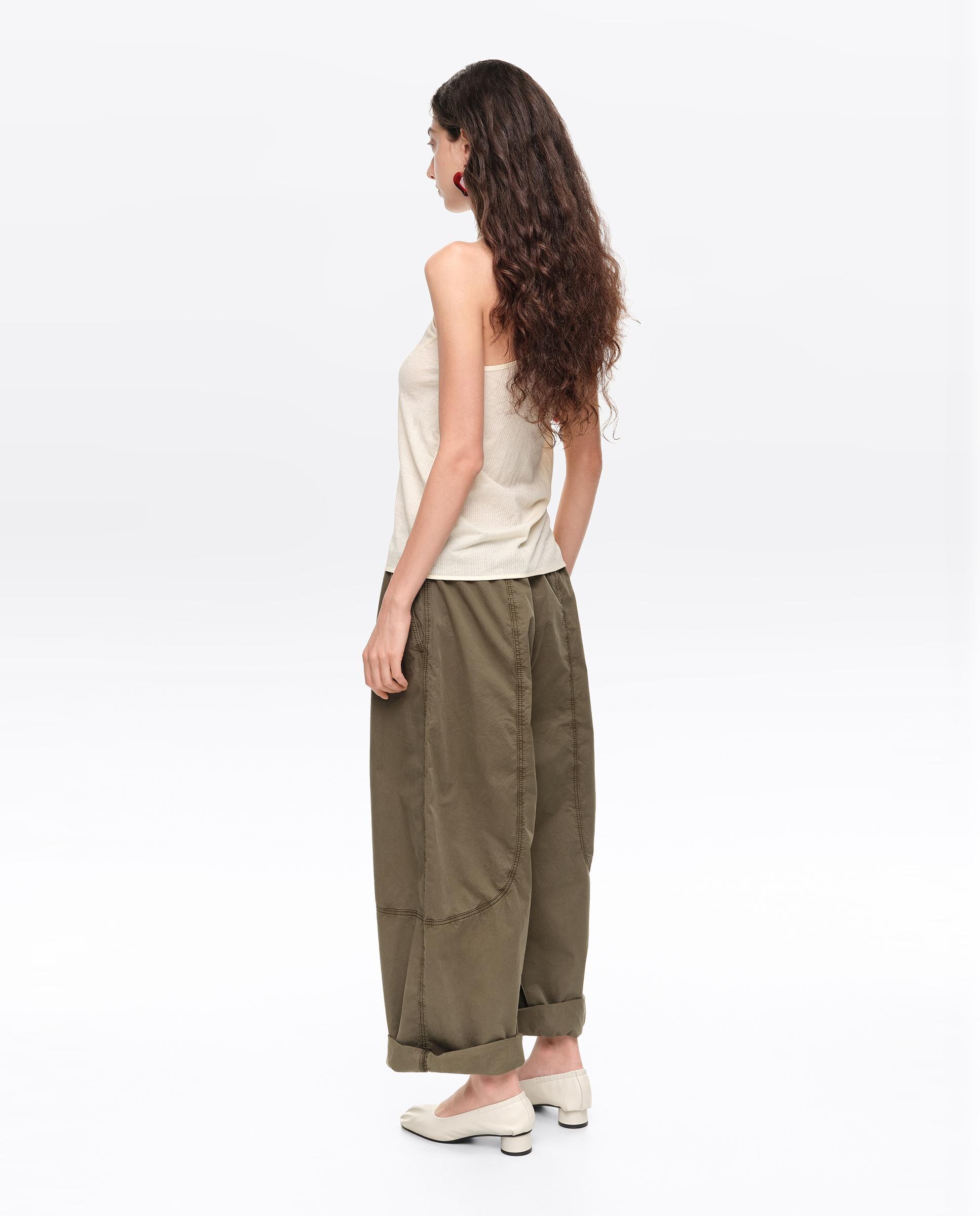 Top de mujer escote halter con lazada - Bimba y Lola - Beige Beige-4