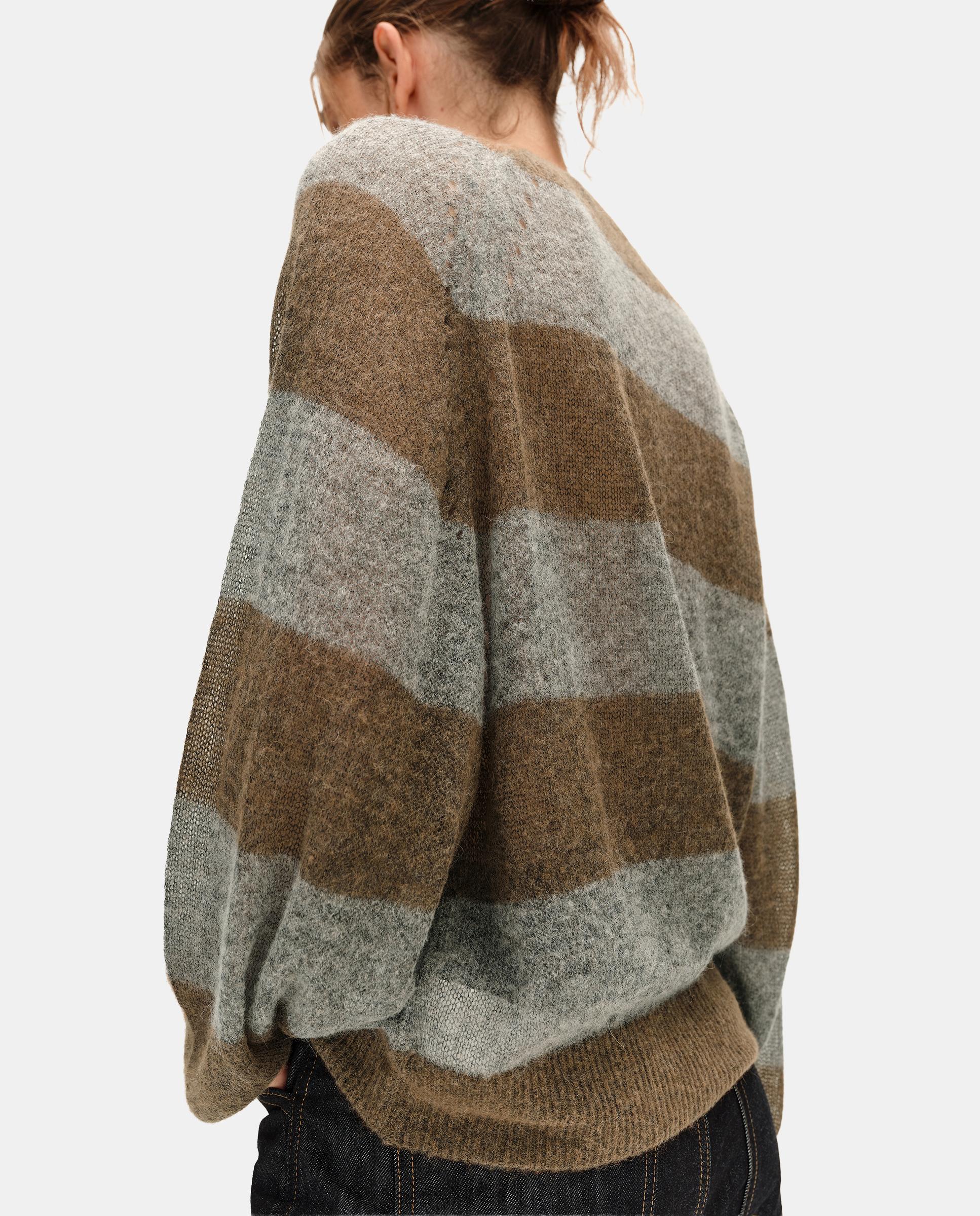 Jersey de mujer lana rayas - Bimba y Lola - Marrón Marrón-4