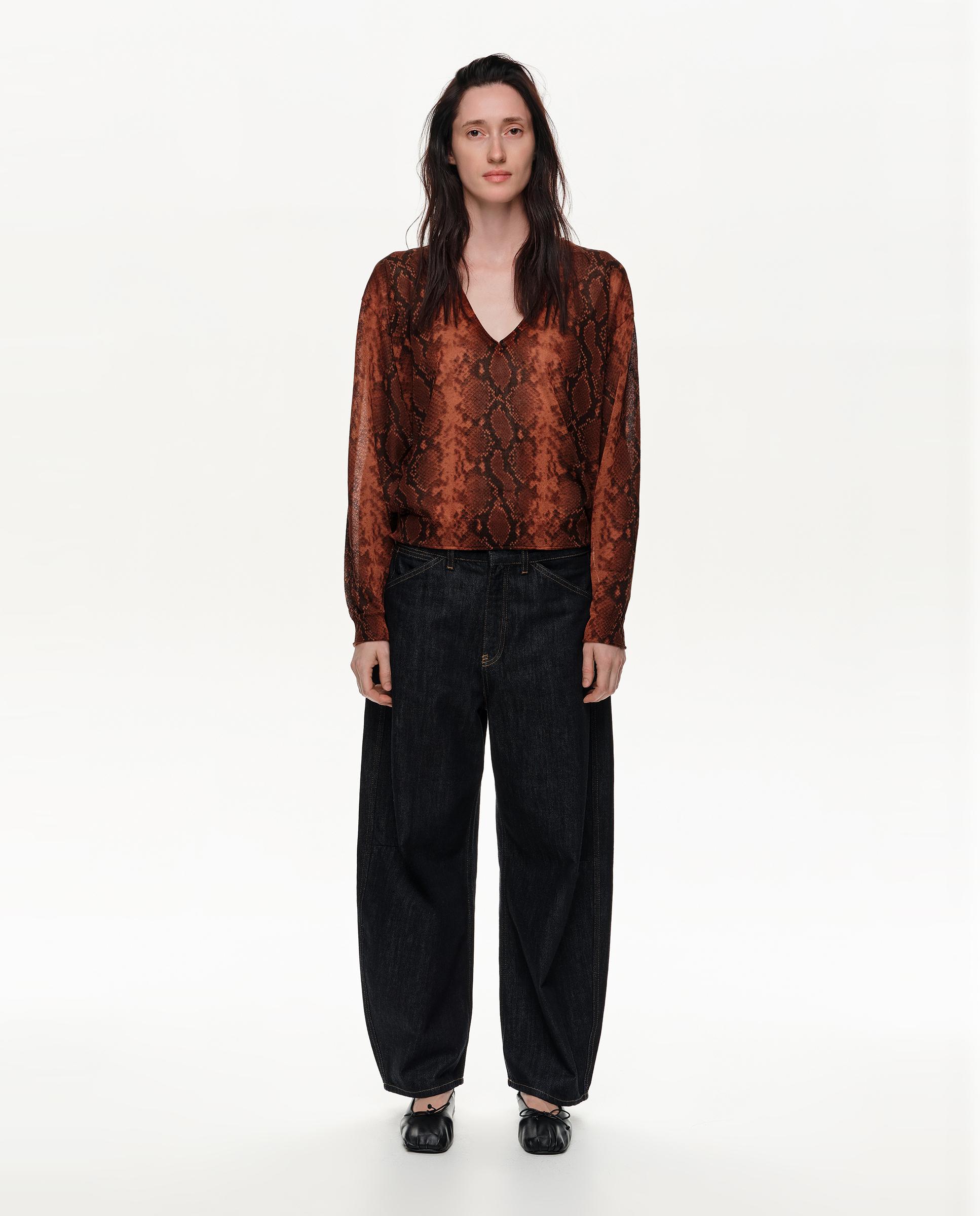 Jersey de mujer escote v snake - Bimba y Lola - Caramelo Caramelo-1