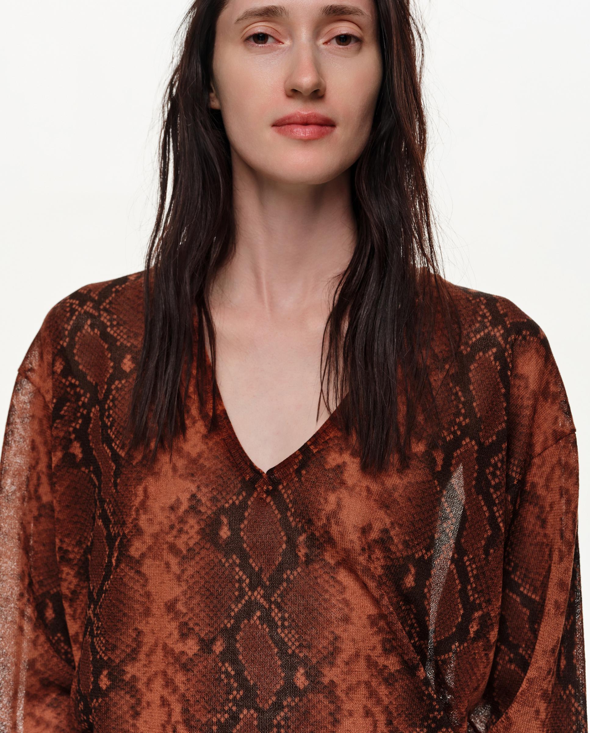 Jersey de mujer escote v snake - Bimba y Lola - Caramelo Caramelo-2