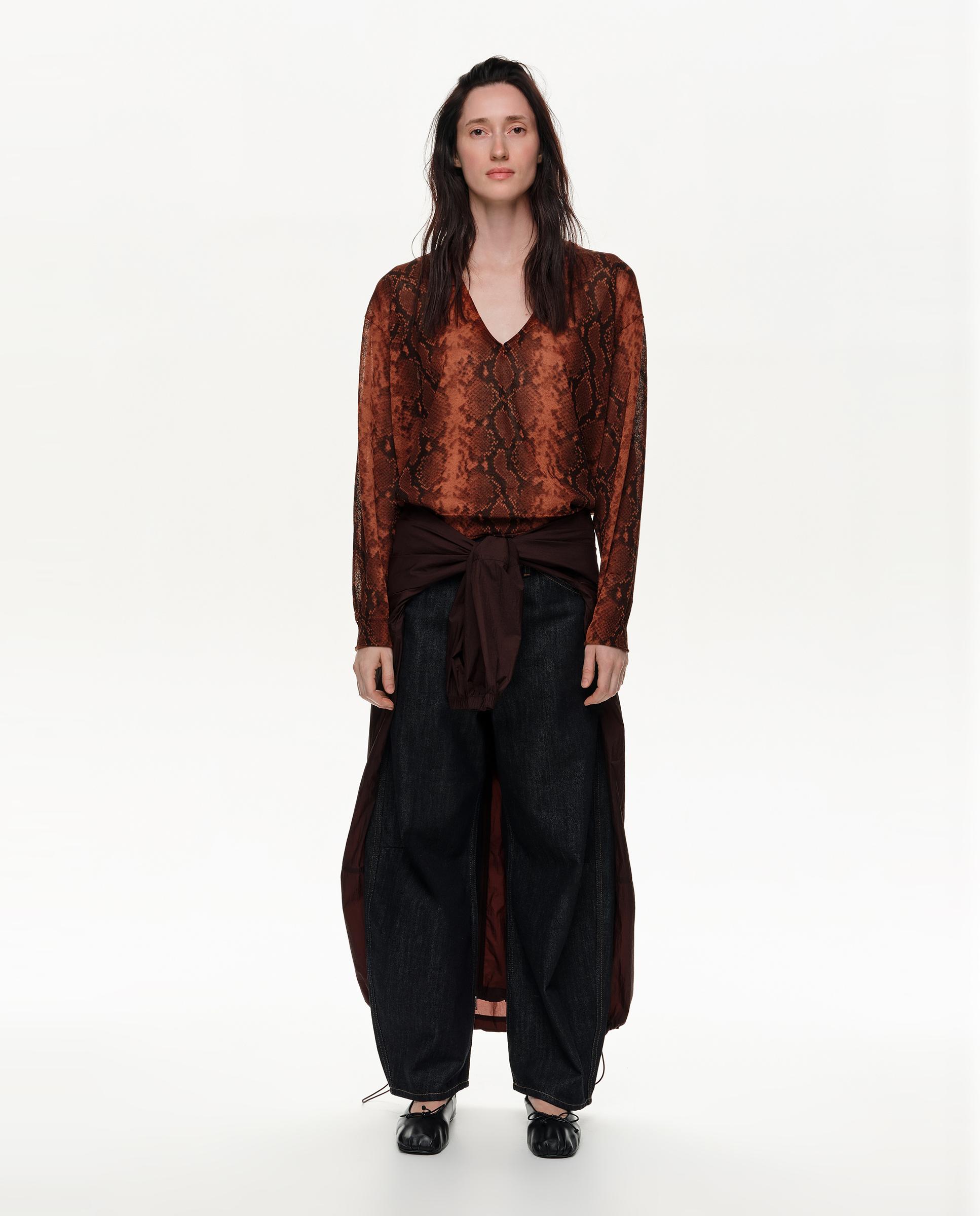 Jersey de mujer escote v snake - Bimba y Lola - Caramelo Caramelo-5