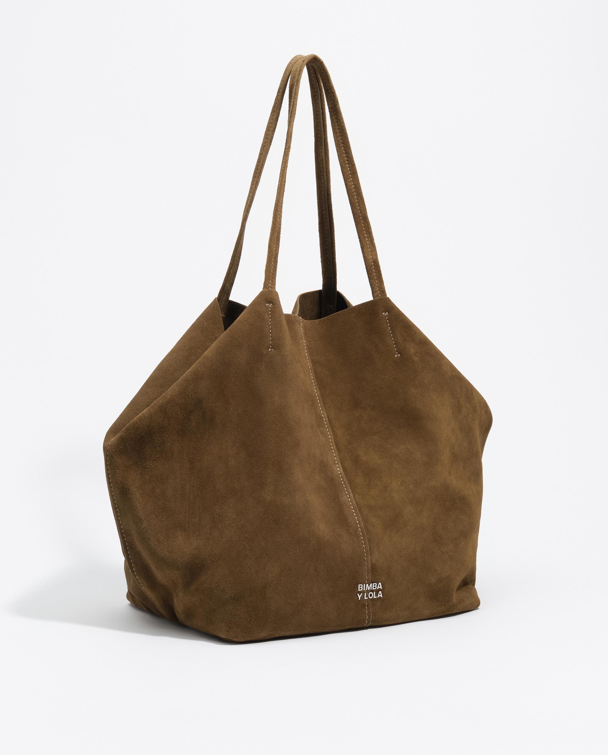 Bolso de hombro de mujer grande serraje - Bimba y Lola - Verde Verde-3