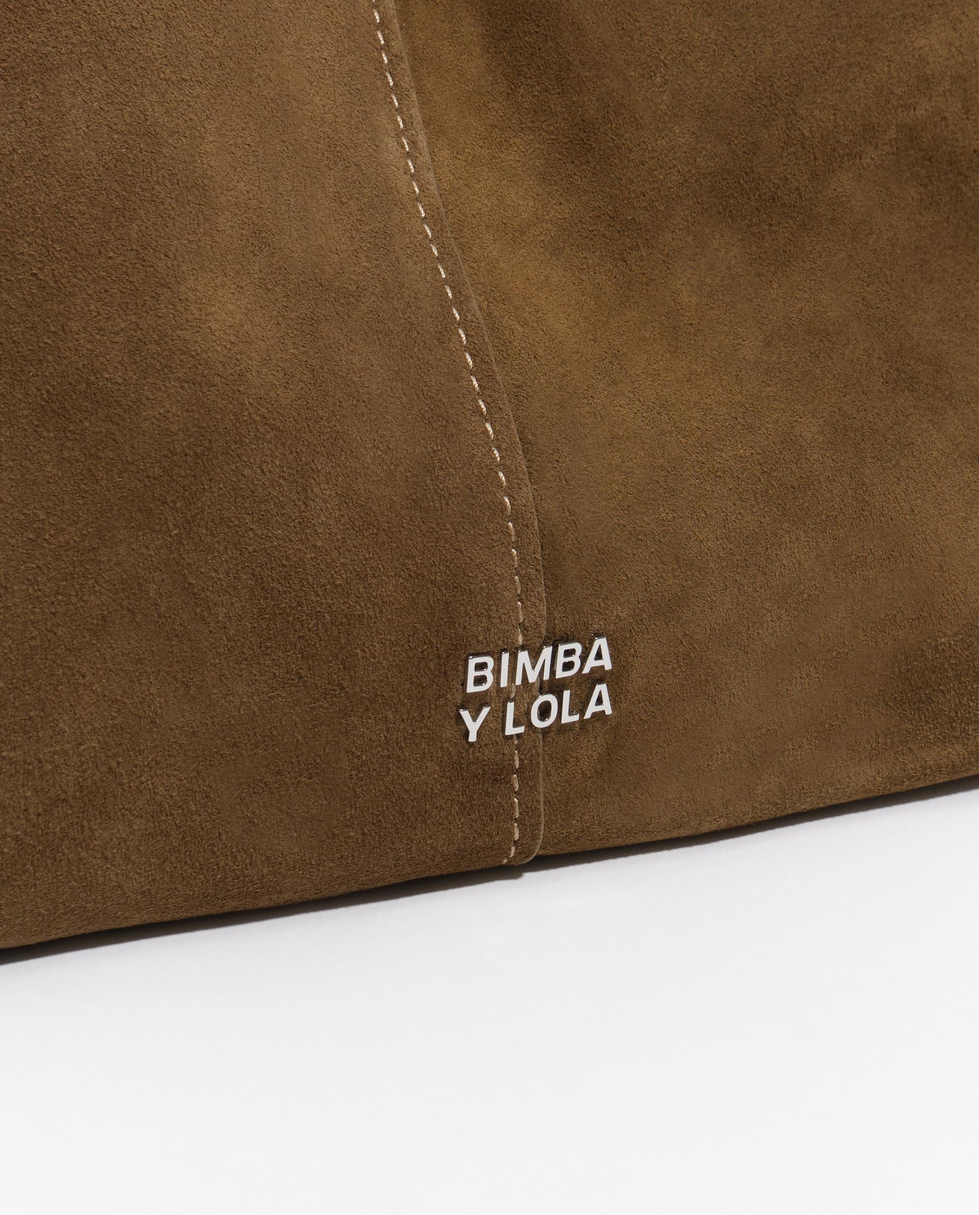Bolso de hombro de mujer grande serraje - Bimba y Lola - Verde Verde-2